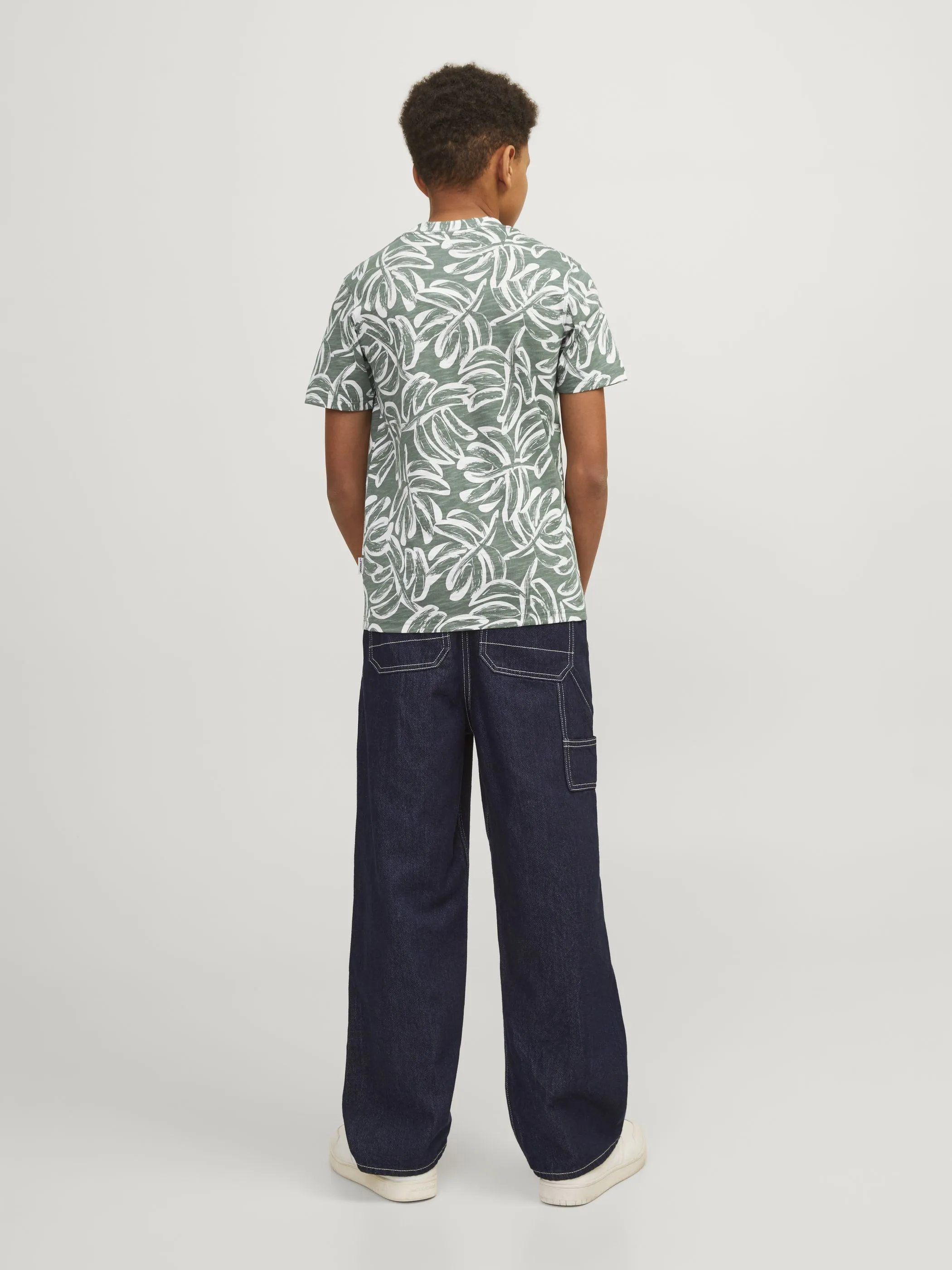 Jack&Jones Junior 12253974 JORLAFAYETTE AOP TEE Grün 892300 176342 2