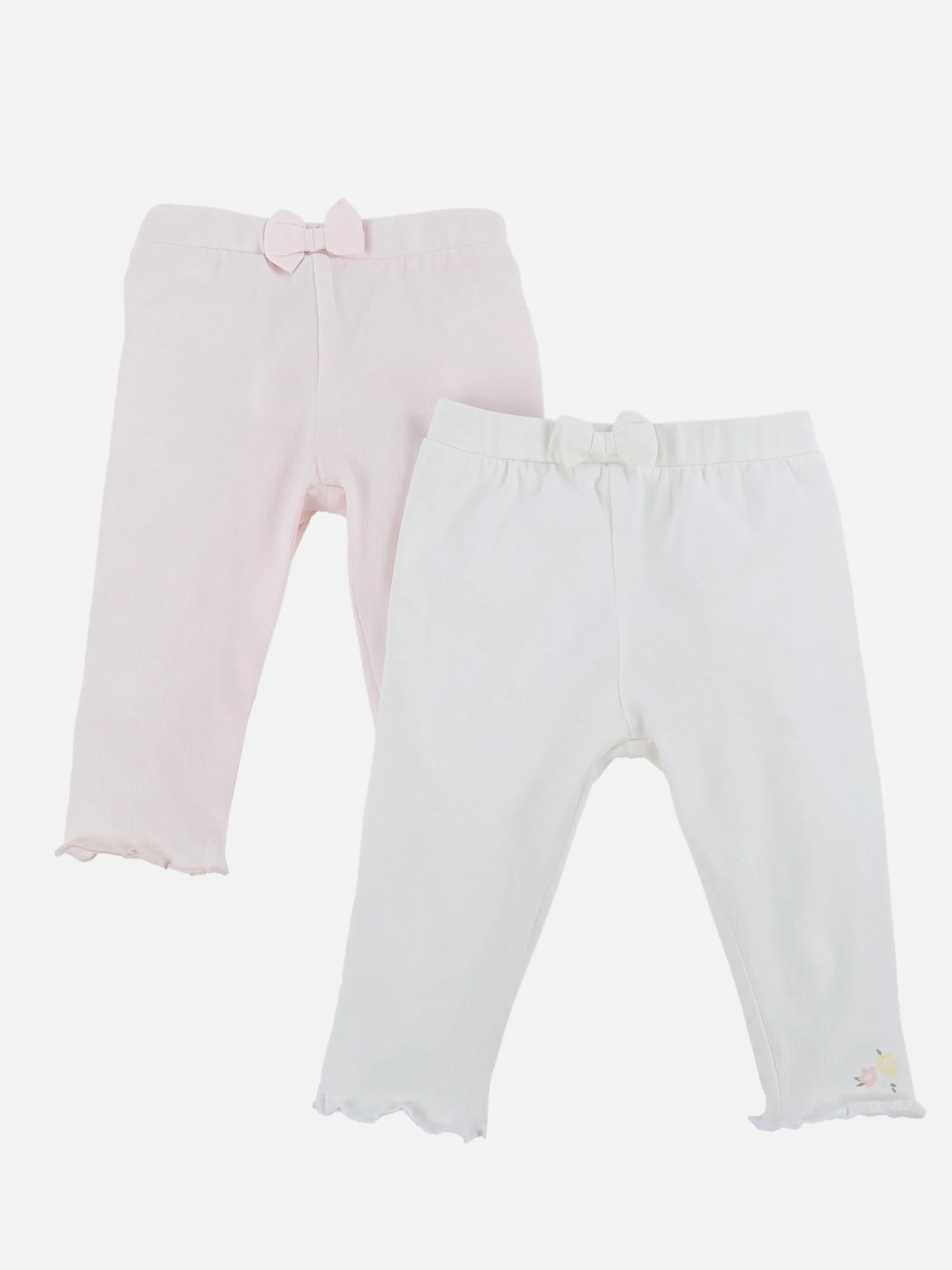 Bubble Gum BM 2er Pack Leggings in weiß + rosa Weiß 908527 WEIß/ROSA 1