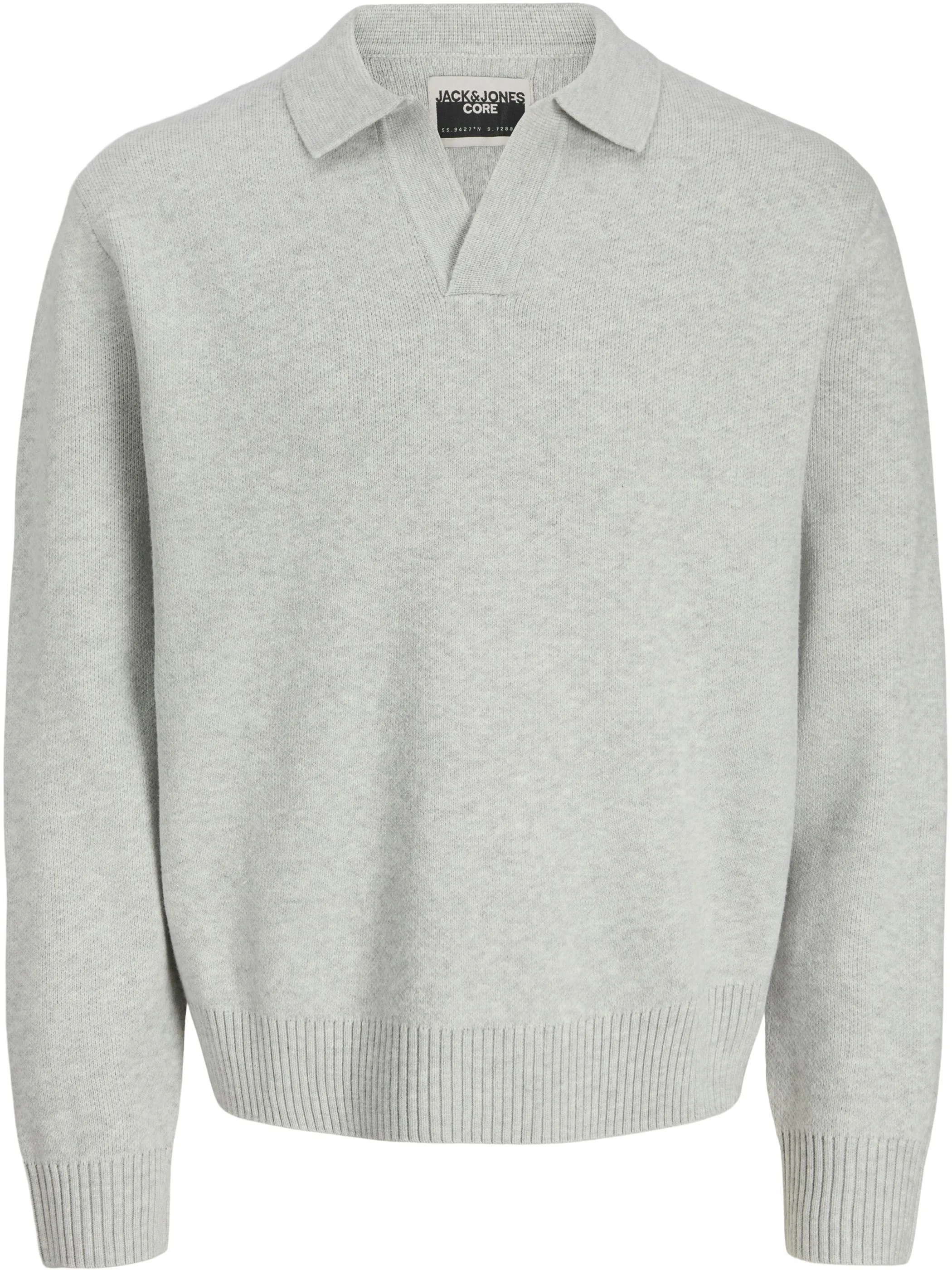 Jack Jones 12282845 JCOCOVER KNIT SPLIT N Grau 917567 179085 1 Jack Jones 12282845 JCOCOVER KNIT SPLIT N Grau 917567 179085 1