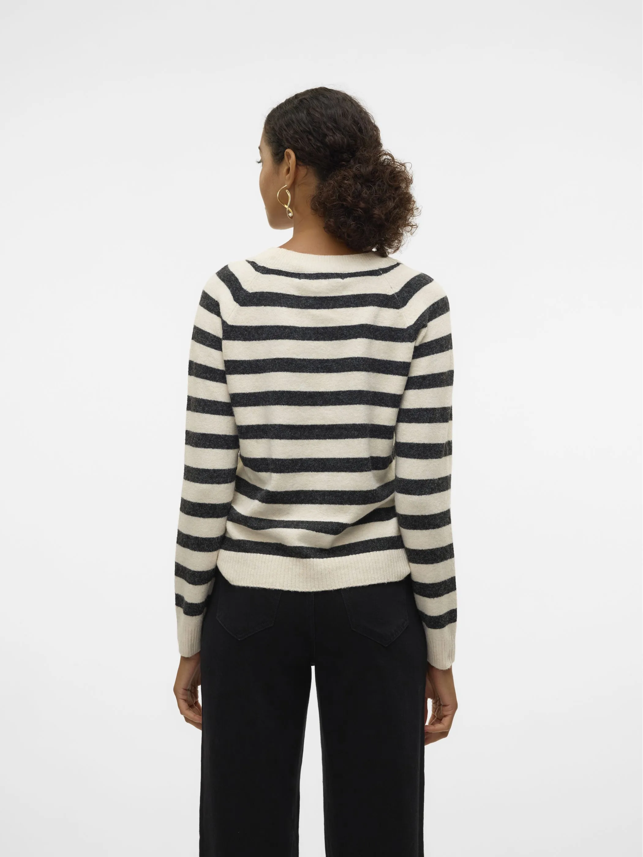 Vero Moda 10201022 VMDOFFY LS O-NECK BLO Schwarz 790647 222913007 2