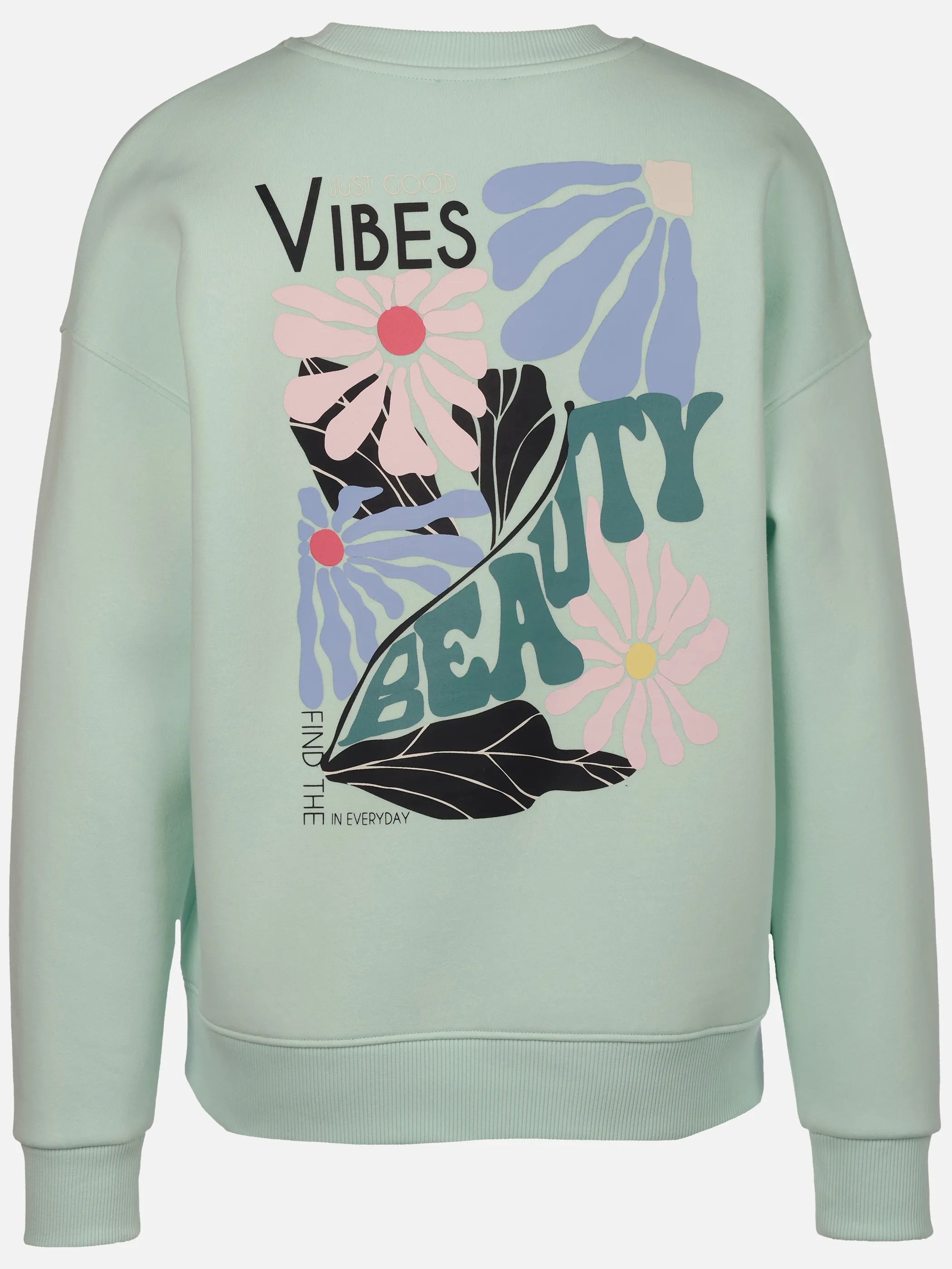 Lisa Tossa Da-Sweatshirt m. Backprint Türkis 922470 ICY MORN 2