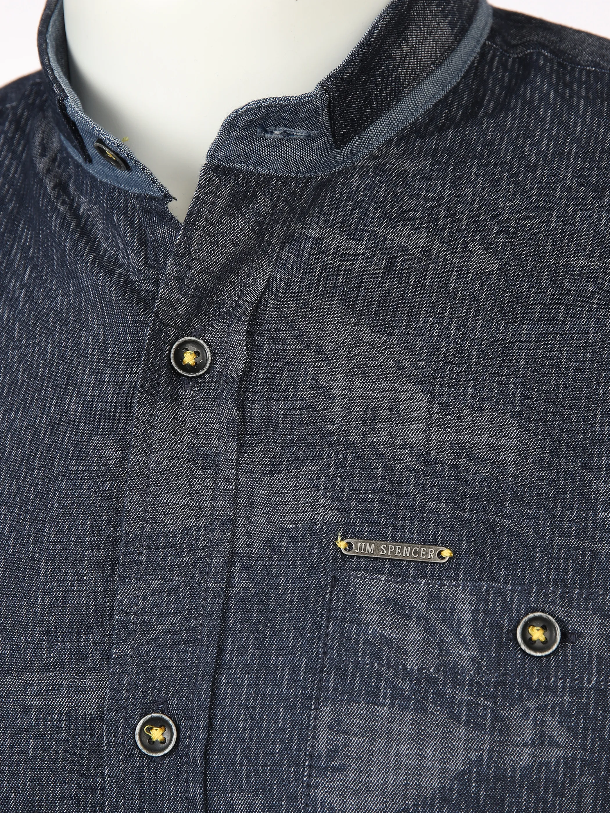 Jim Spencer He. Freizeithemd 1/2 Arm allover Blau 892175 NAVY 3 Jim Spencer He. Freizeithemd 1/2 Arm allover Blau 892175 NAVY 3