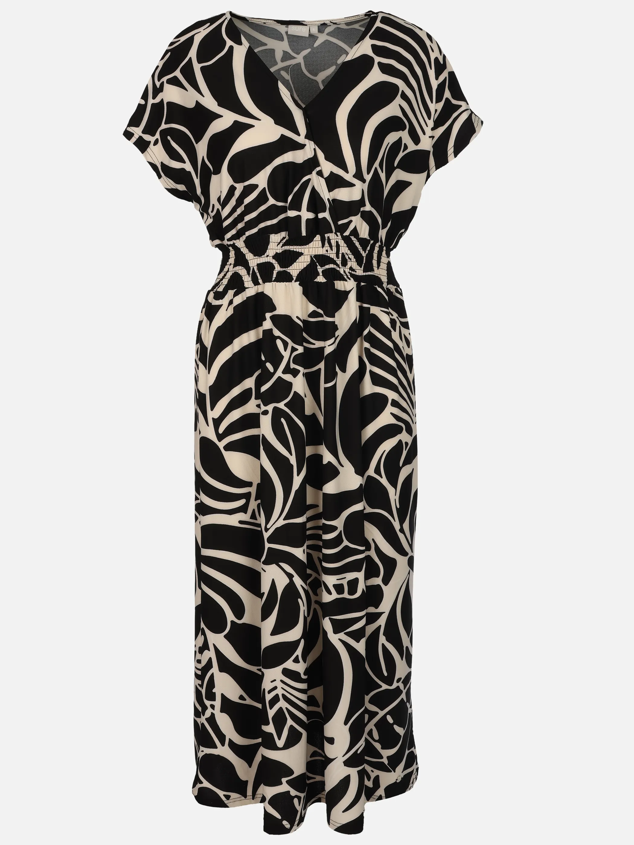 Sure Da-Jersey-Maxi-Kleid, bedruckt Schwarz 924515 STAR WHITE 1