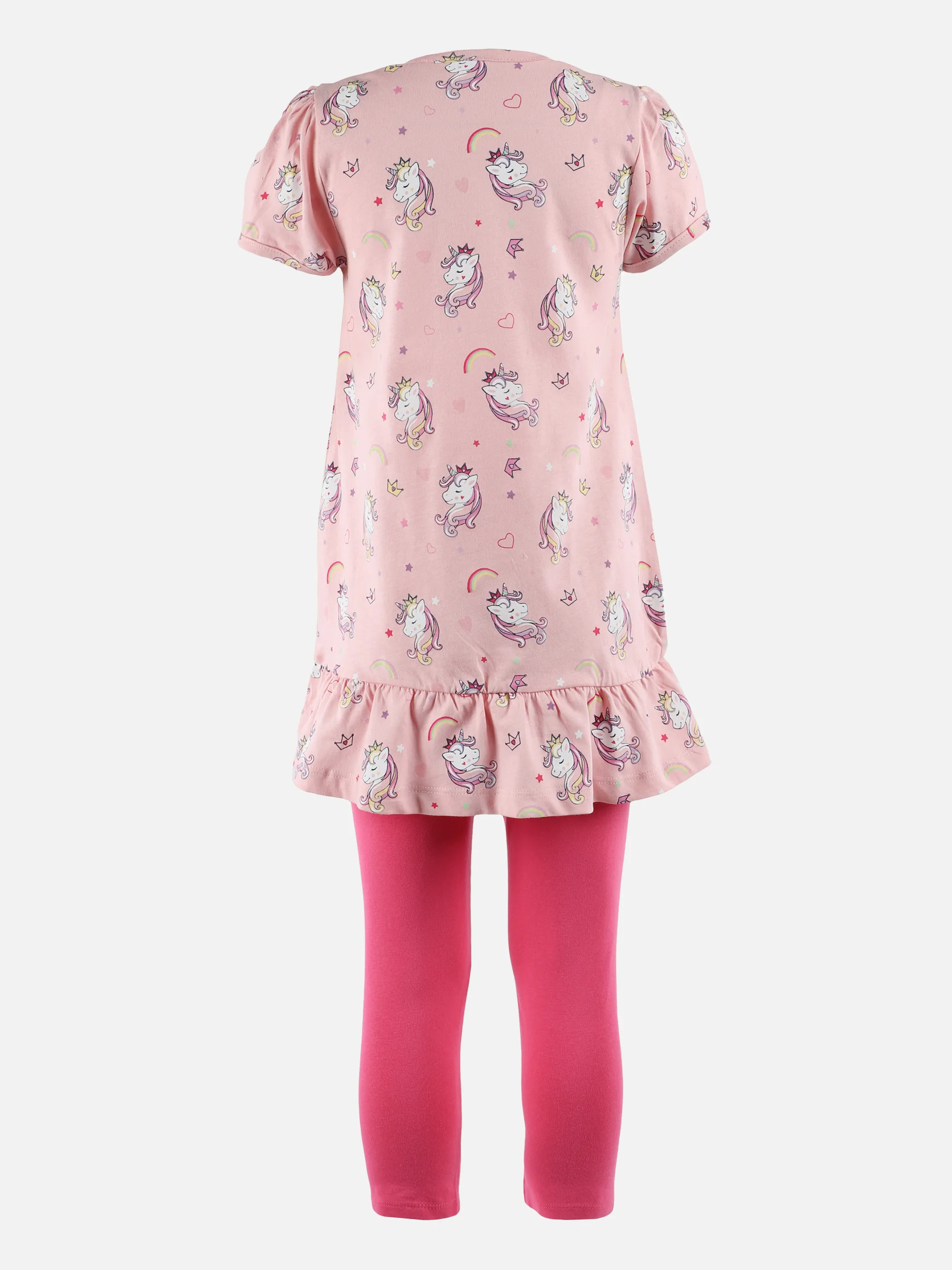 Stop + Go KM 2er Set Tunika+Leggings in Weiß 875609 WEIß/PINK 2