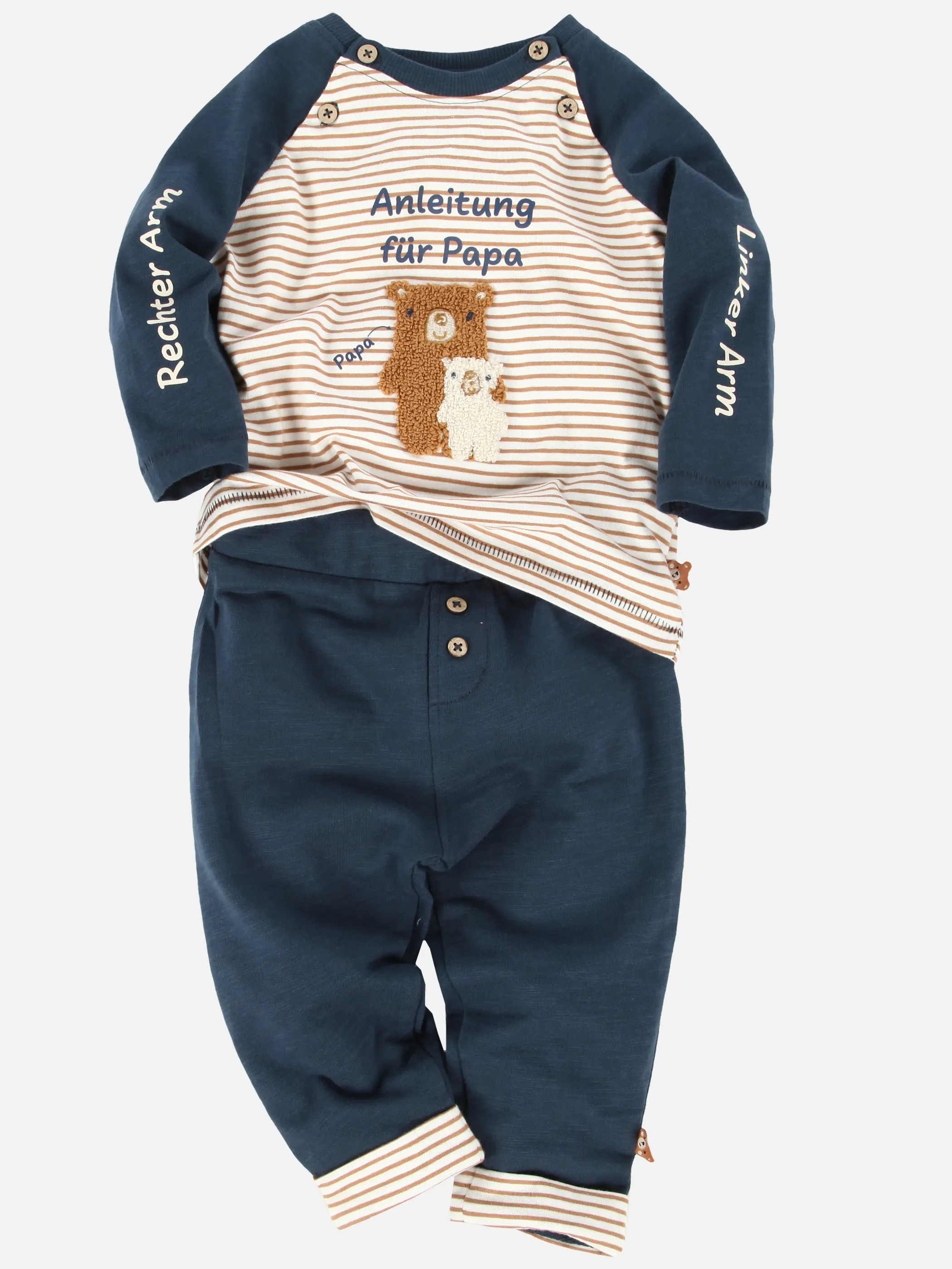 Bubble Gum BJ 2 pcs Set Longsleeve+Joggpants in dunkelblau Marine 899444 DUN 1