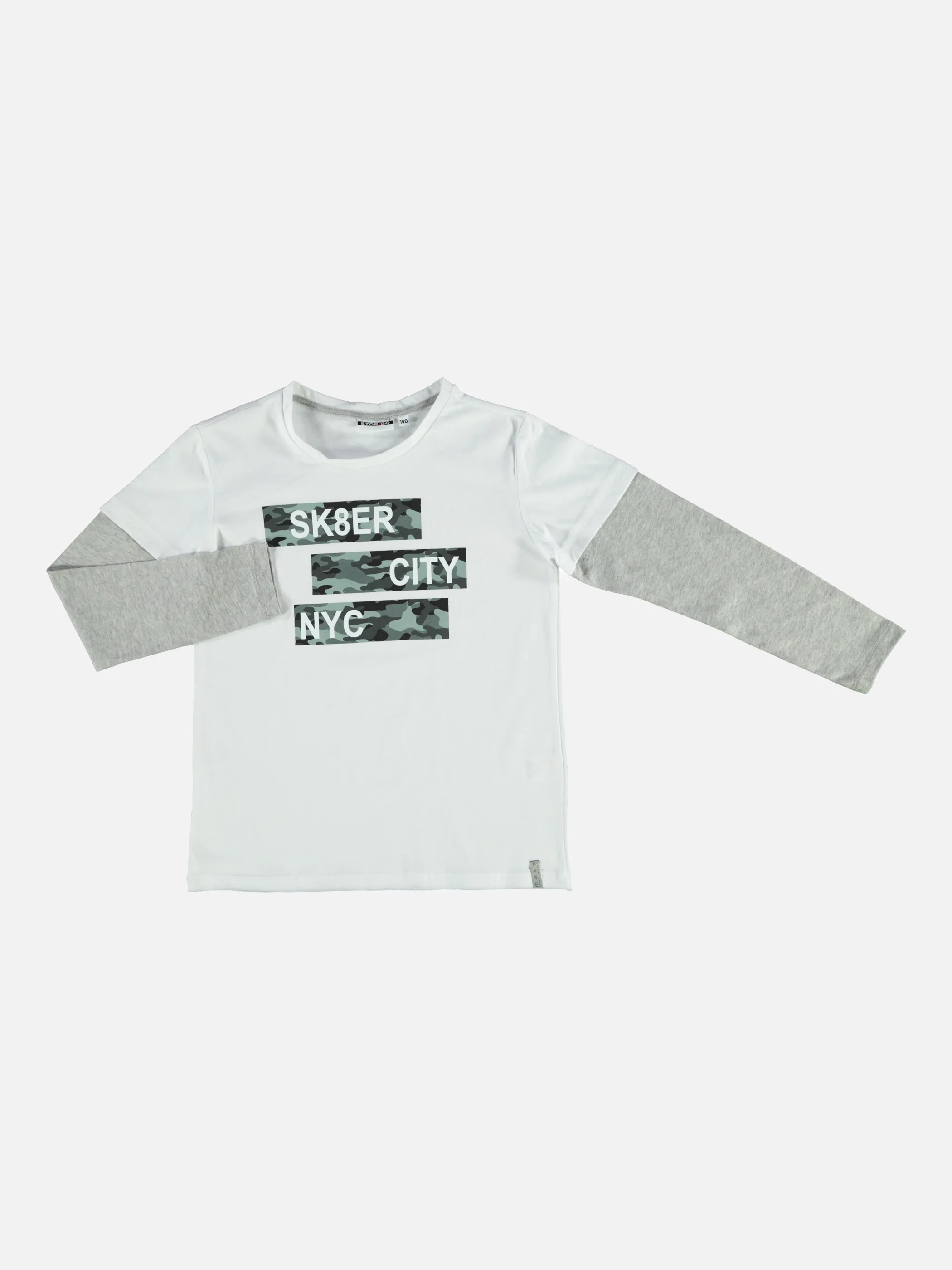 Stop + Go TB Longsleeve Shirt in weiß Weiß 846320 WEIß 1