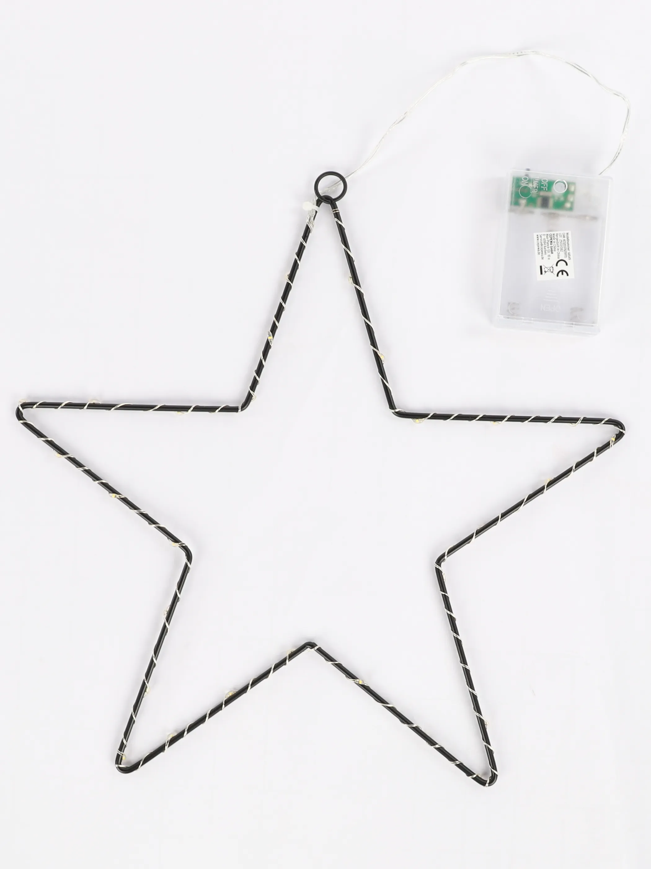 Deko Artikel LED Stern  ca 30cm mit Timer Schwarz 916282 SCHWARZ 1 Deko Artikel LED Stern  ca 30cm mit Timer Schwarz 916282 SCHWARZ 1