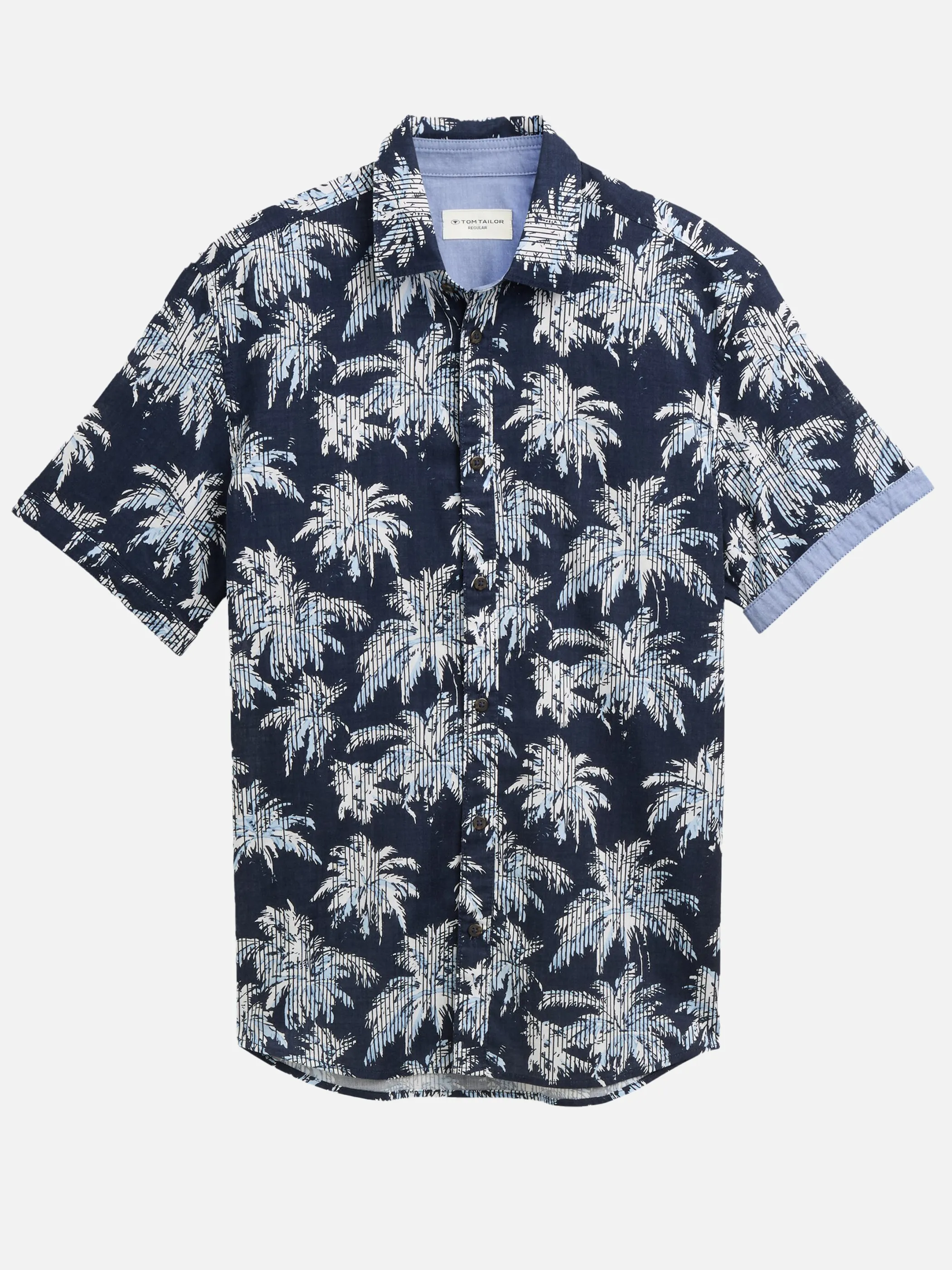 Tom Tailor 1046085 printed shirt Blau 910581 37972 1
