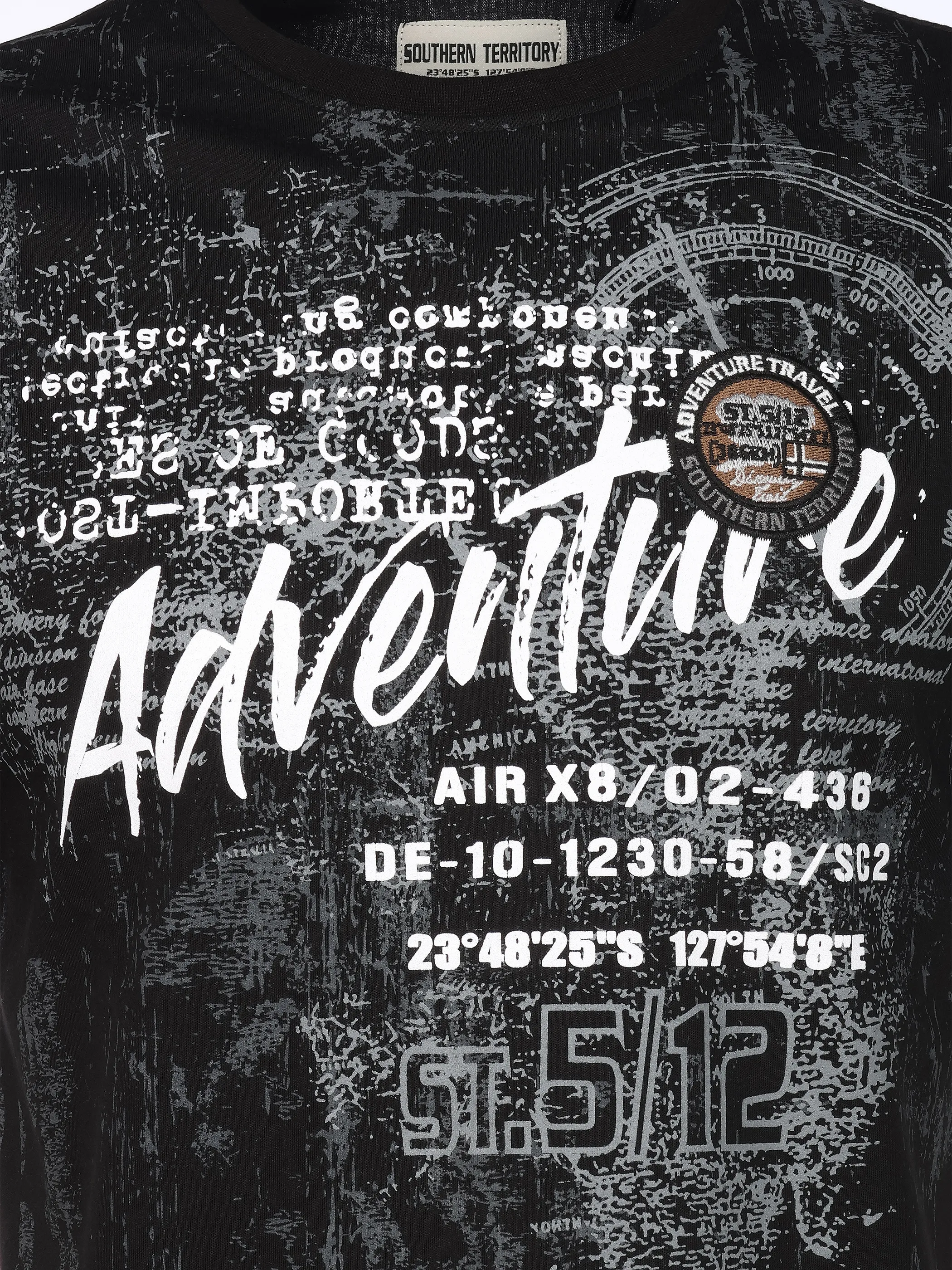 Southern Territory He. T-Shirt 1/2 Arm allover Schwarz 926169 BLACK 3