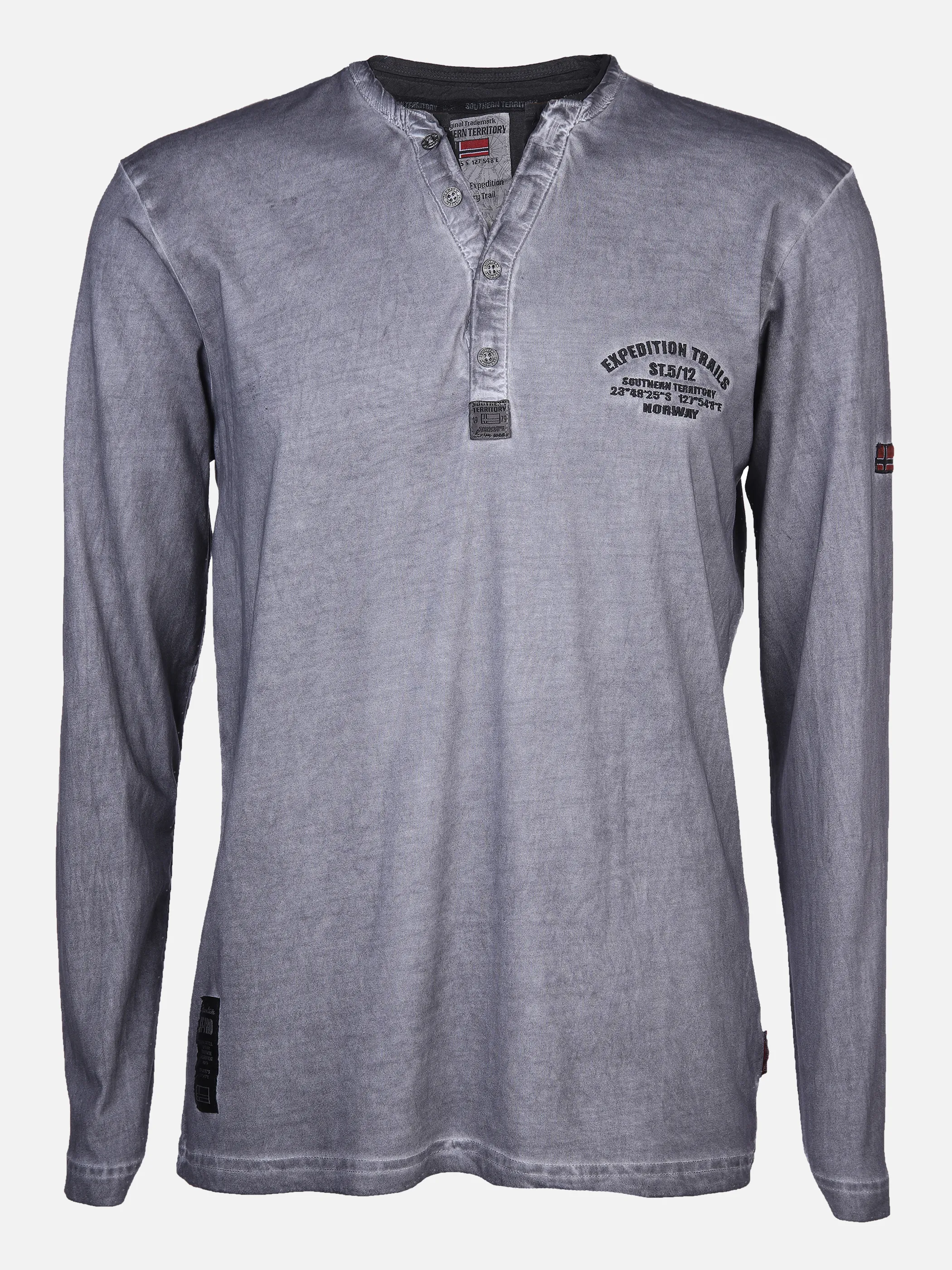 Southern Territory He. Henleyshirt 1/1 Arm Stick Grau 869285 SILVER 1 Southern Territory He. Henleyshirt 1/1 Arm Stick Grau 869285 SILVER 1