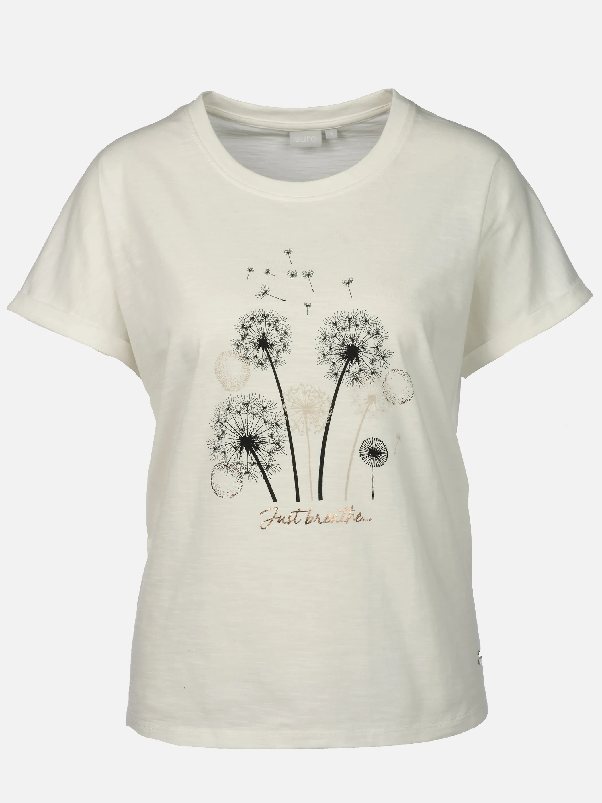 Sure Da-T-Shirt m. Frontprint Weiß 922345 STAR WHITE 1