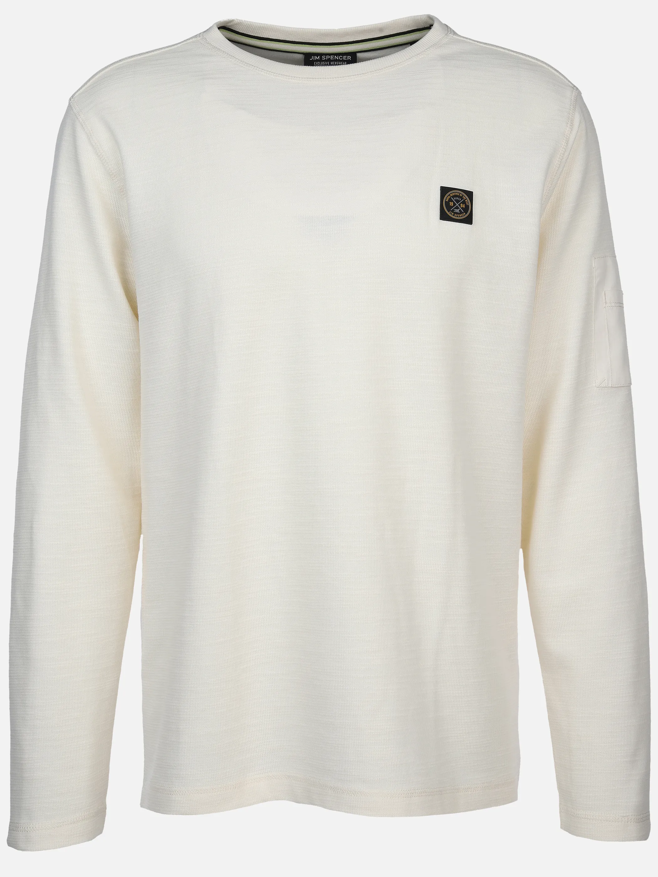 Jim Spencer He. T-Shirt 1/1 Arm RH Weiß 900245 OFFWHITE 1 Jim Spencer He. T-Shirt 1/1 Arm RH Weiß 900245 OFFWHITE 1