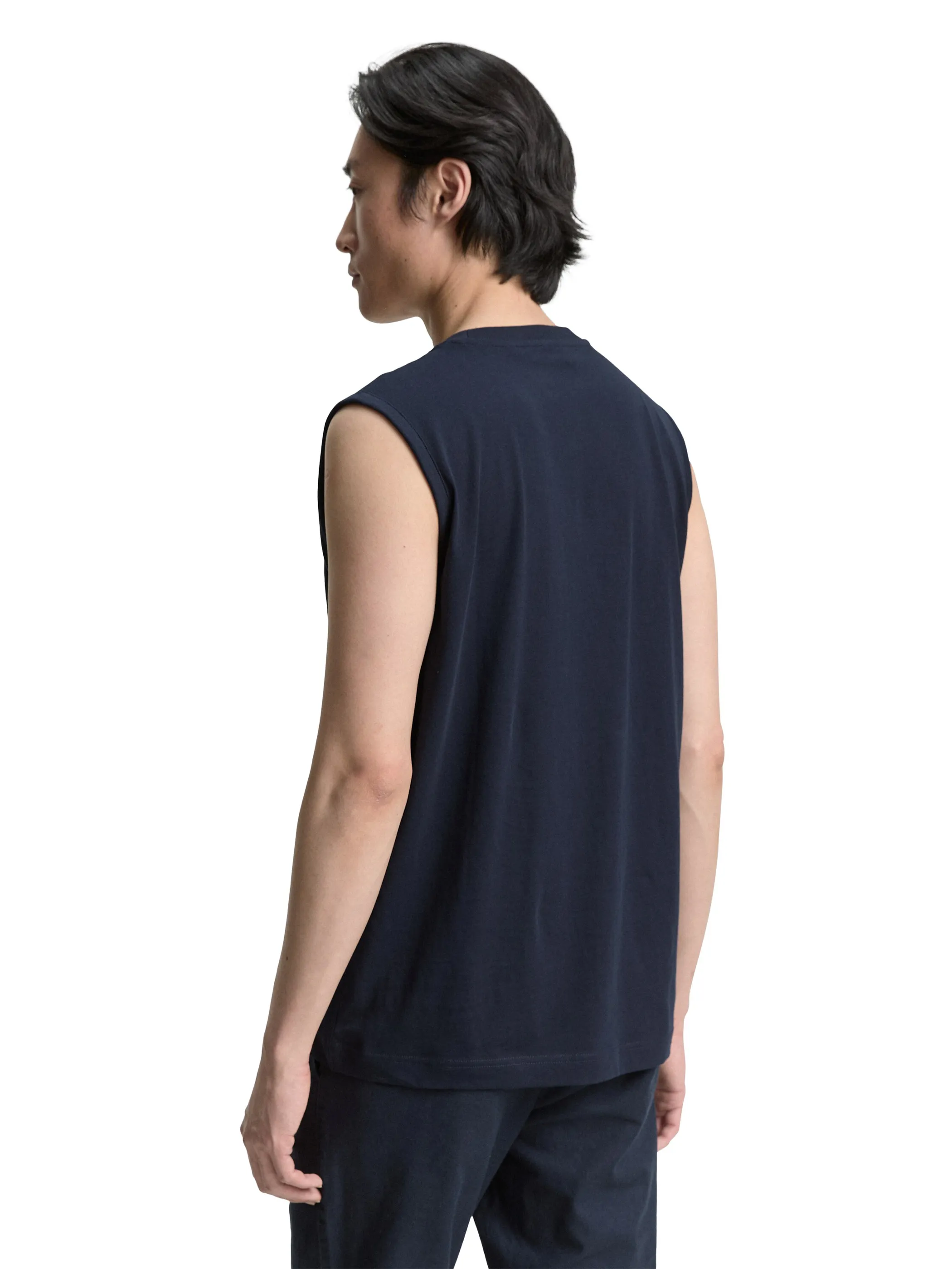 Tom Tailor 1046790 tanktop with print Marine 910587 10668 2