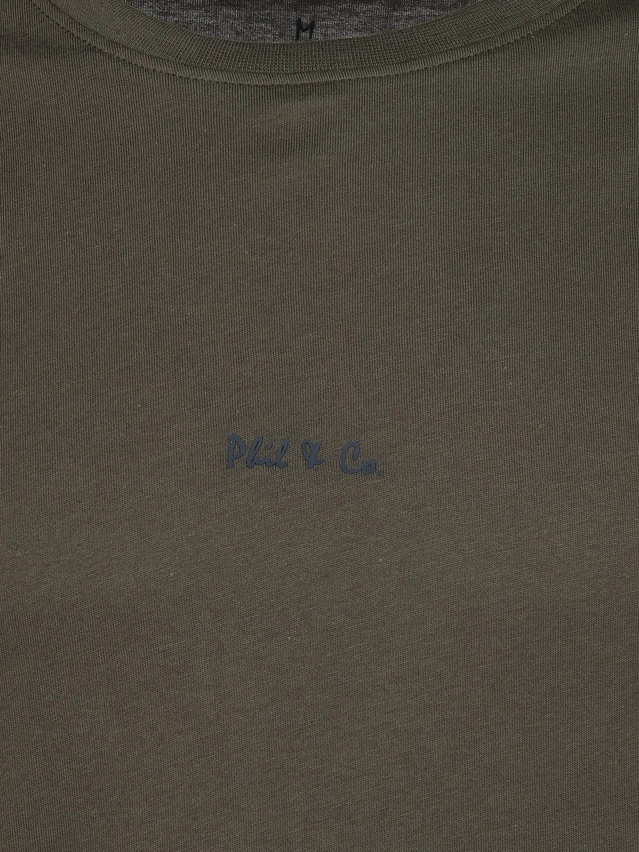 Phil+Co He. Schlafshirt RH Grün 930539 KHAKI 3