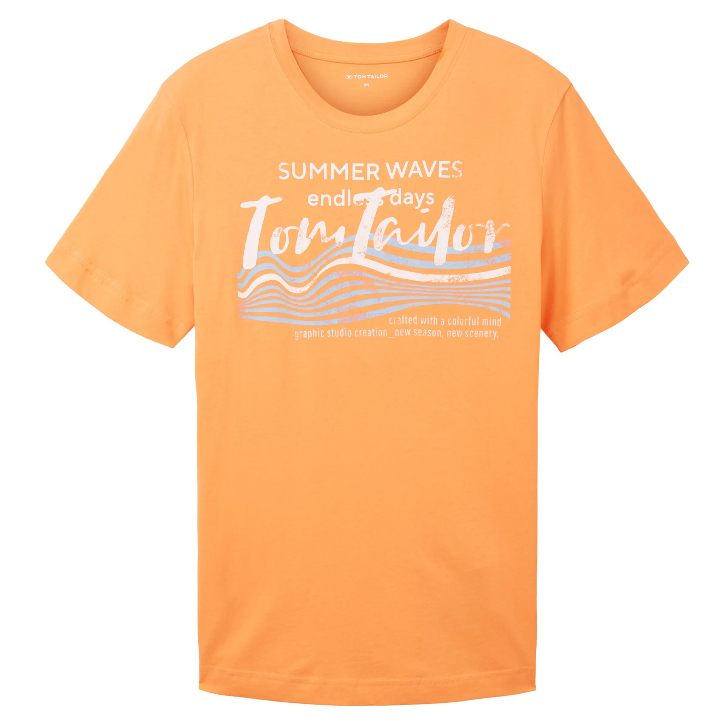 Tom Tailor 1038661 printed t-shirt Orange 880584 22195 1