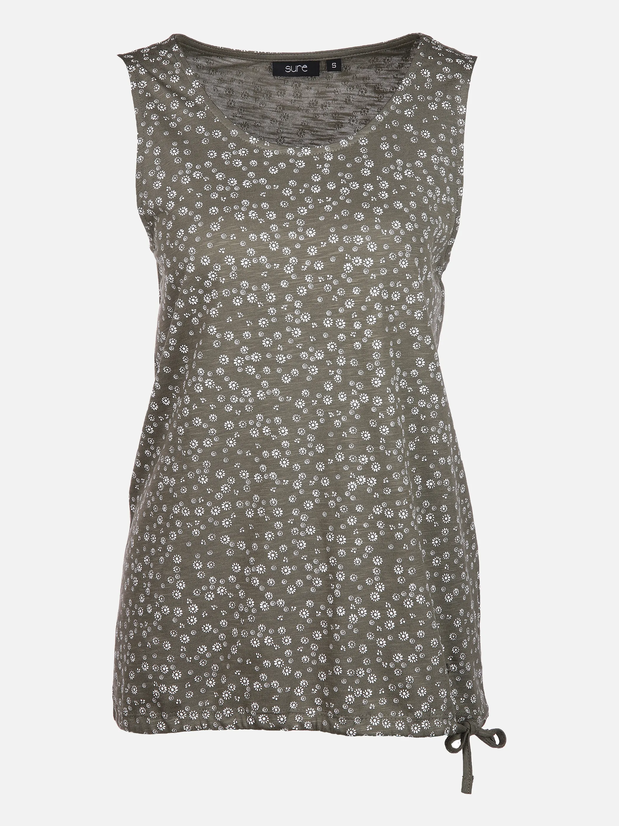 Sure Da-Top Alloverdruck Grün 851245 OLIVE/WHIT 1