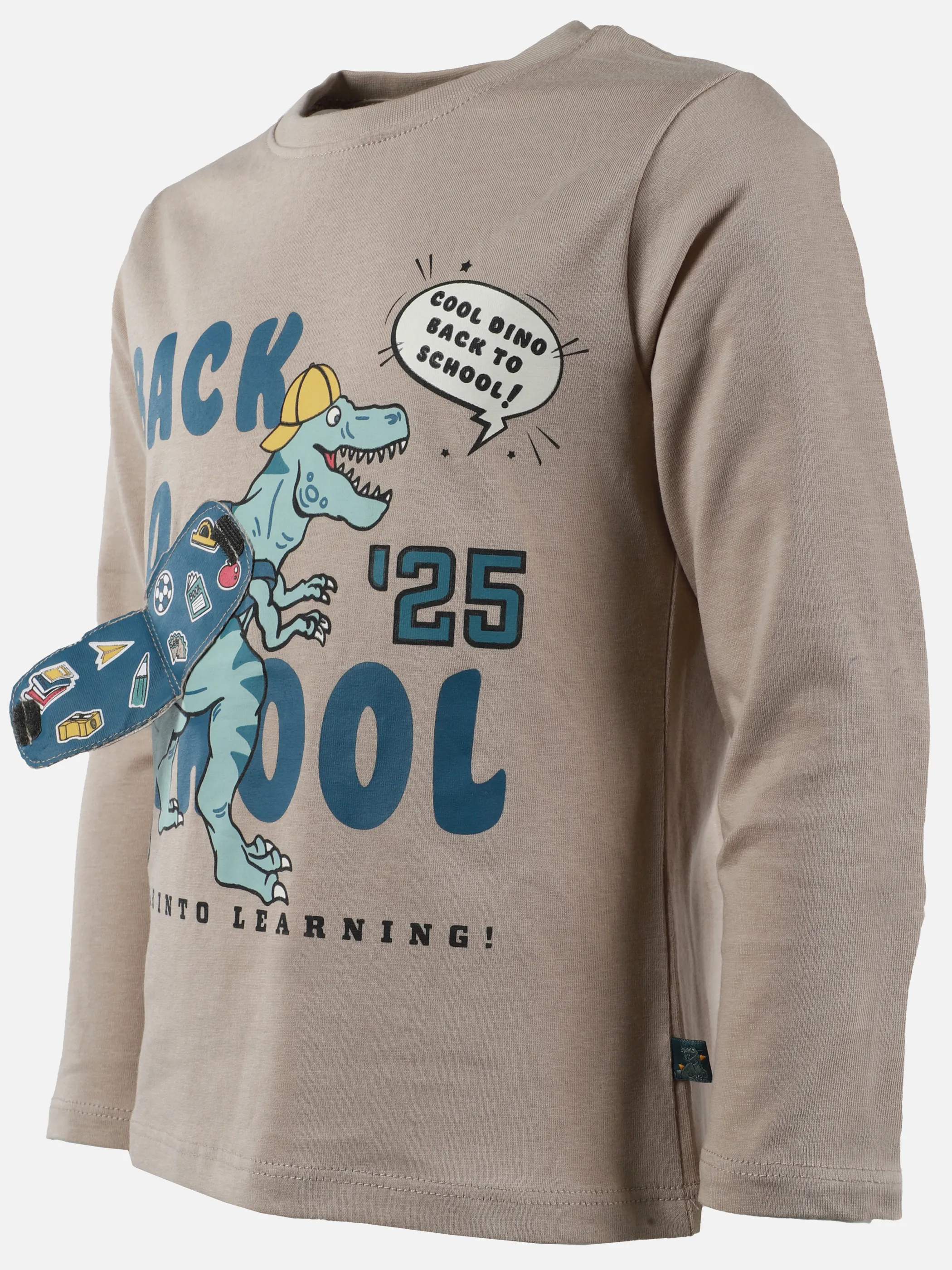 One Way KJ Longsleeve mit Dino Print in braun Braun 915225 BRAUN 3