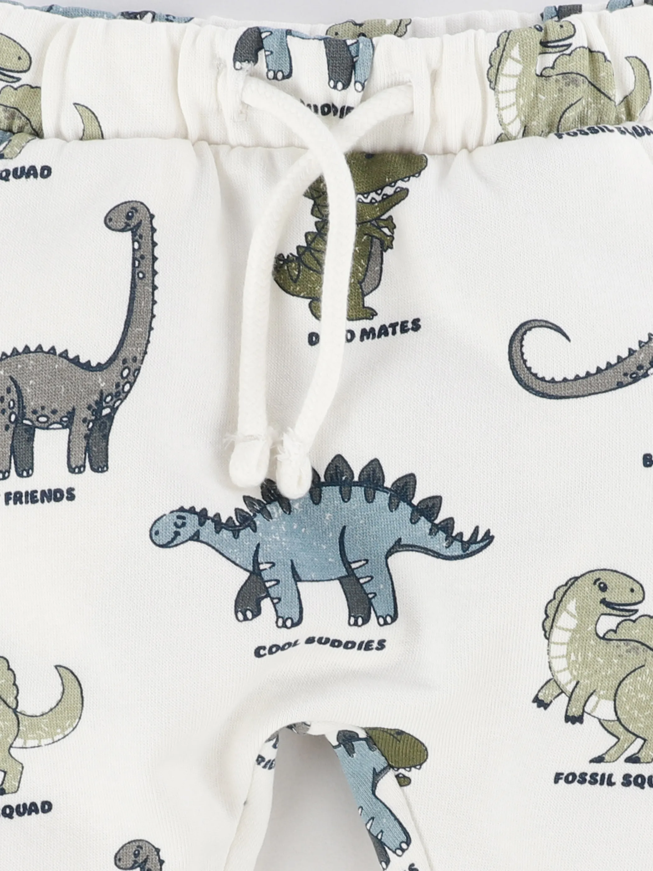 Bubble Gum BJ 2pcs Pack Joggpant mit Dino AOP in weiß/grün Grün 915250 WEIß/GRÜN 4