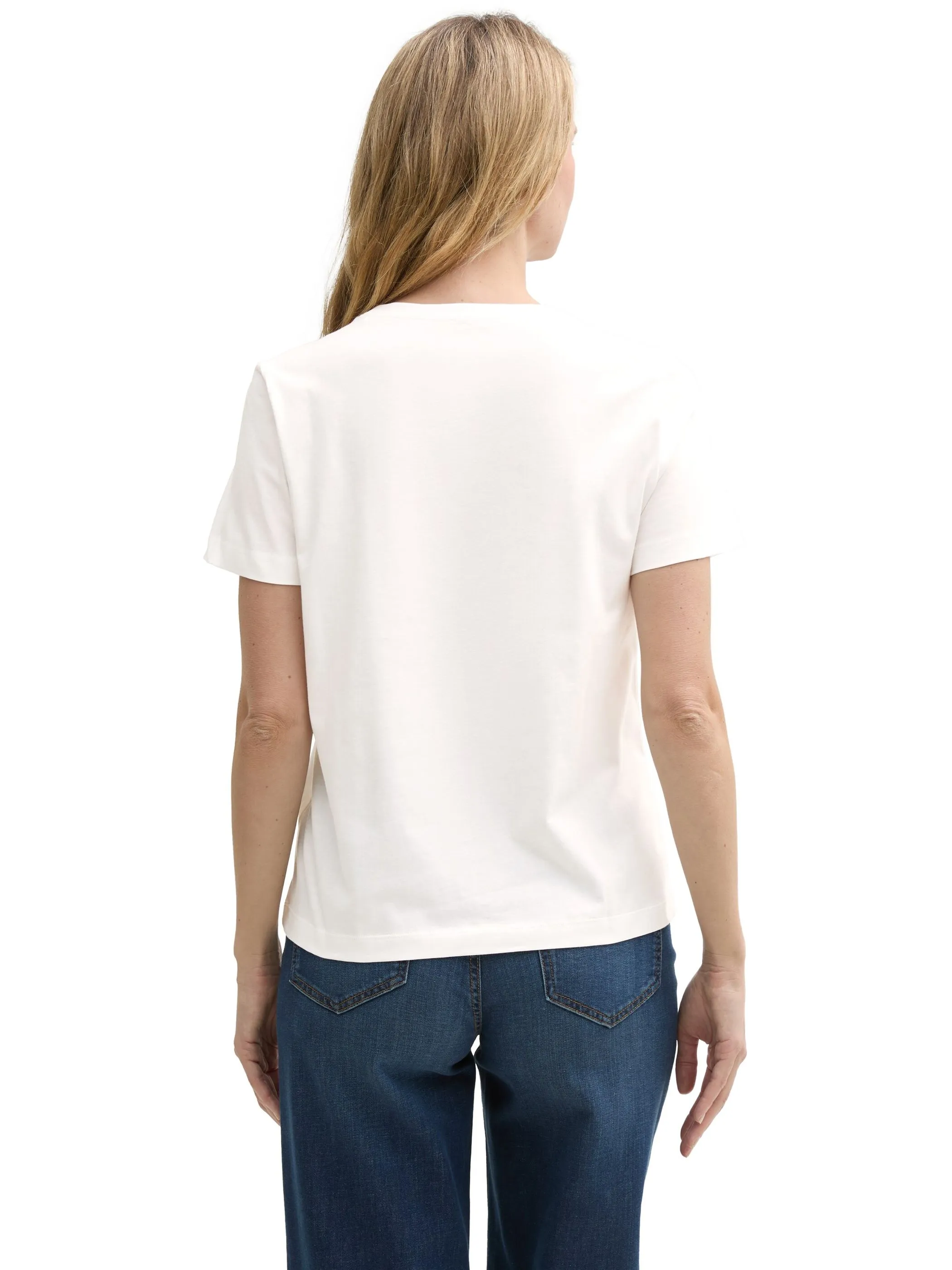 Tom Tailor 1045534 NOS T-shirt basic crew neck Weiß 905964 10320 2