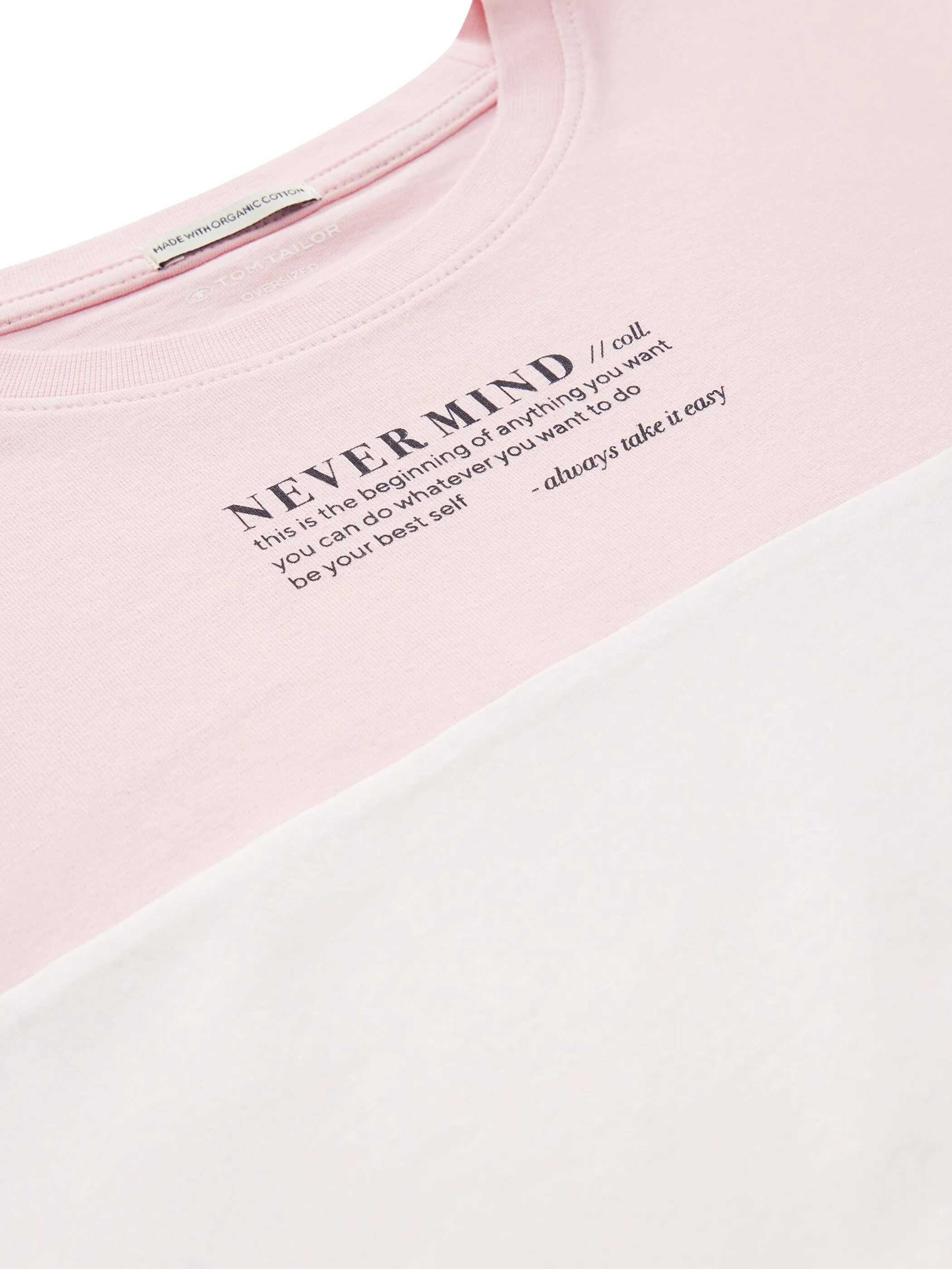 Tom Tailor 1033114 colorblock t-shirt Pink 869639 30103 3