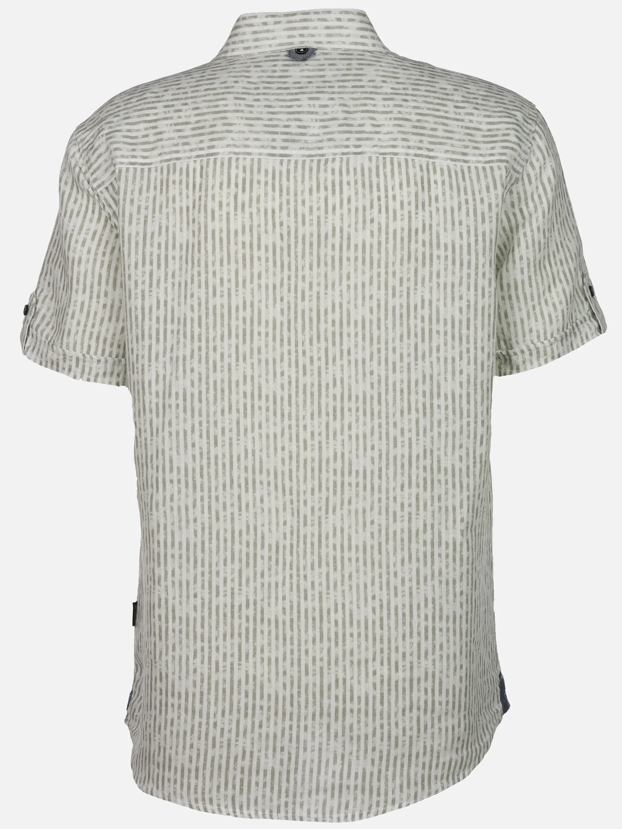 Jim Spencer He. Leinenhemd 1/2 Arm Grün 906596 MINTSTRIPE 2