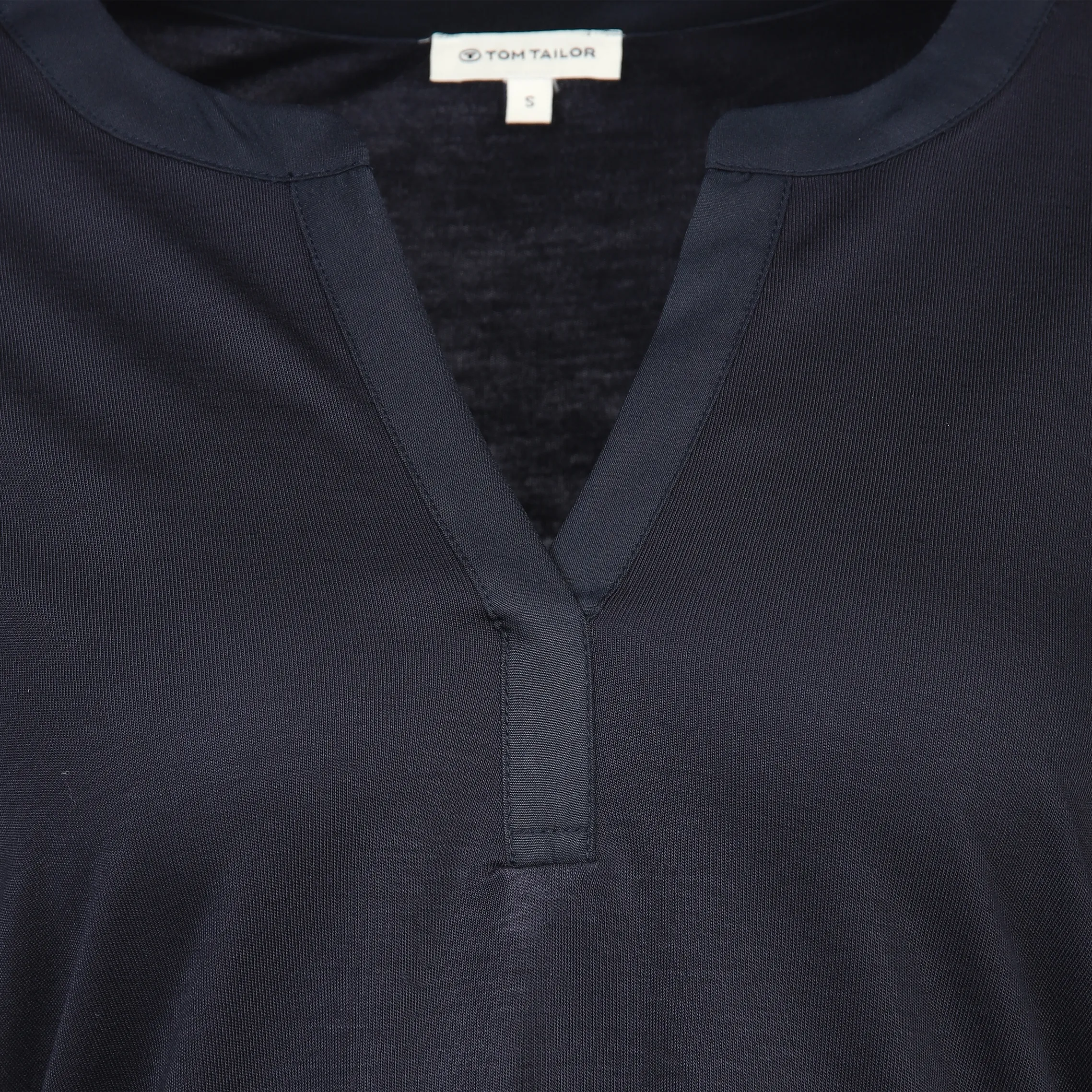 Tom Tailor 1039066 T-shirt henley fabric Blau 887450 10668 3 Tom Tailor 1039066 T-shirt henley fabric Blau 887450 10668 3