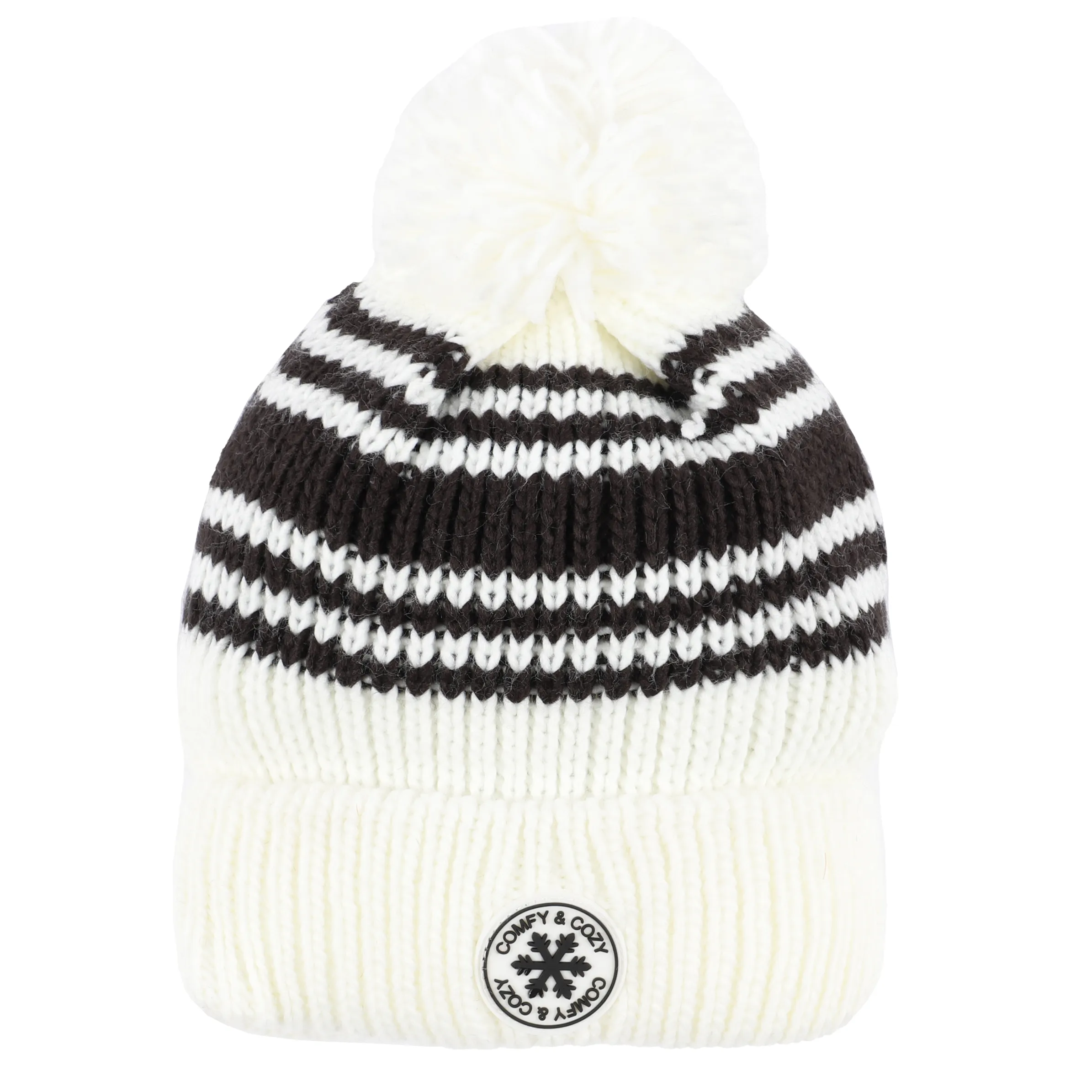 Grinario Sports Da-Mütze m. Bommel Weiß 881769 OFFW/BLACK 1 Grinario Sports Da-Mütze m. Bommel Weiß 881769 OFFW/BLACK 1