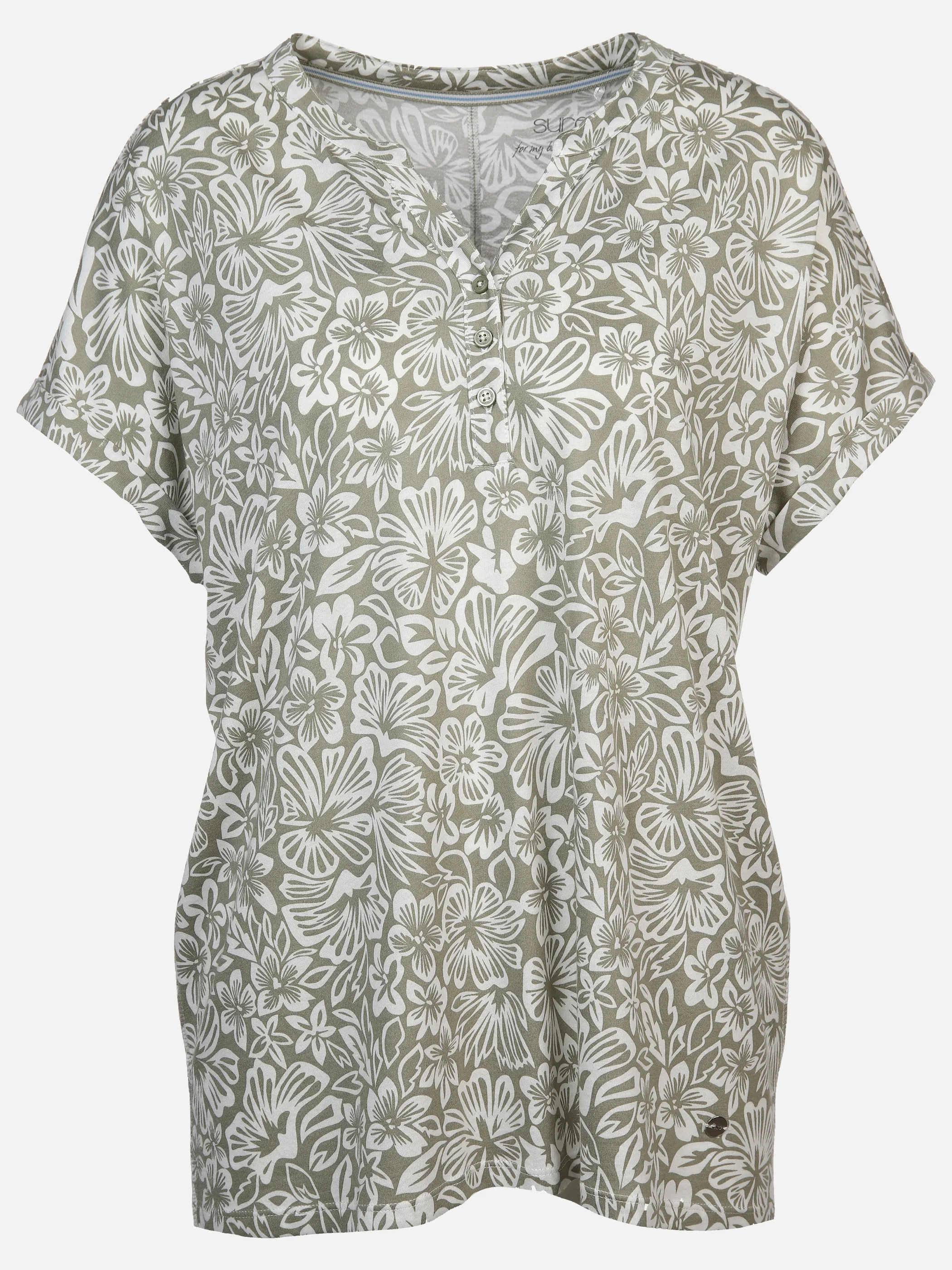 Sure Da-Jersey-Shirt m. Druck Salbei 890106 SALBEI 1