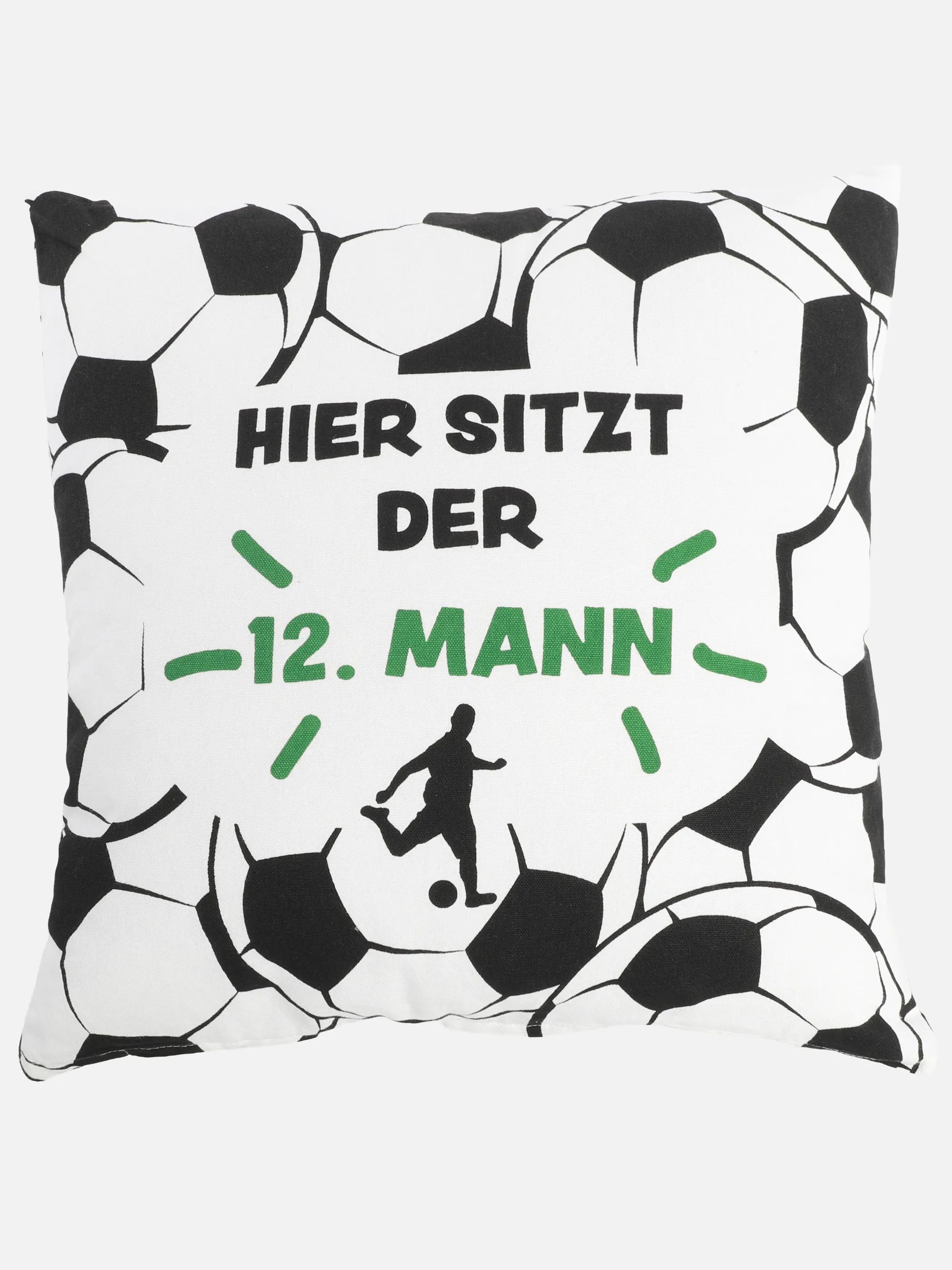 Dream House Deko Kissen "Hier sitzt der 12 Weiß 928897 WEIß 2