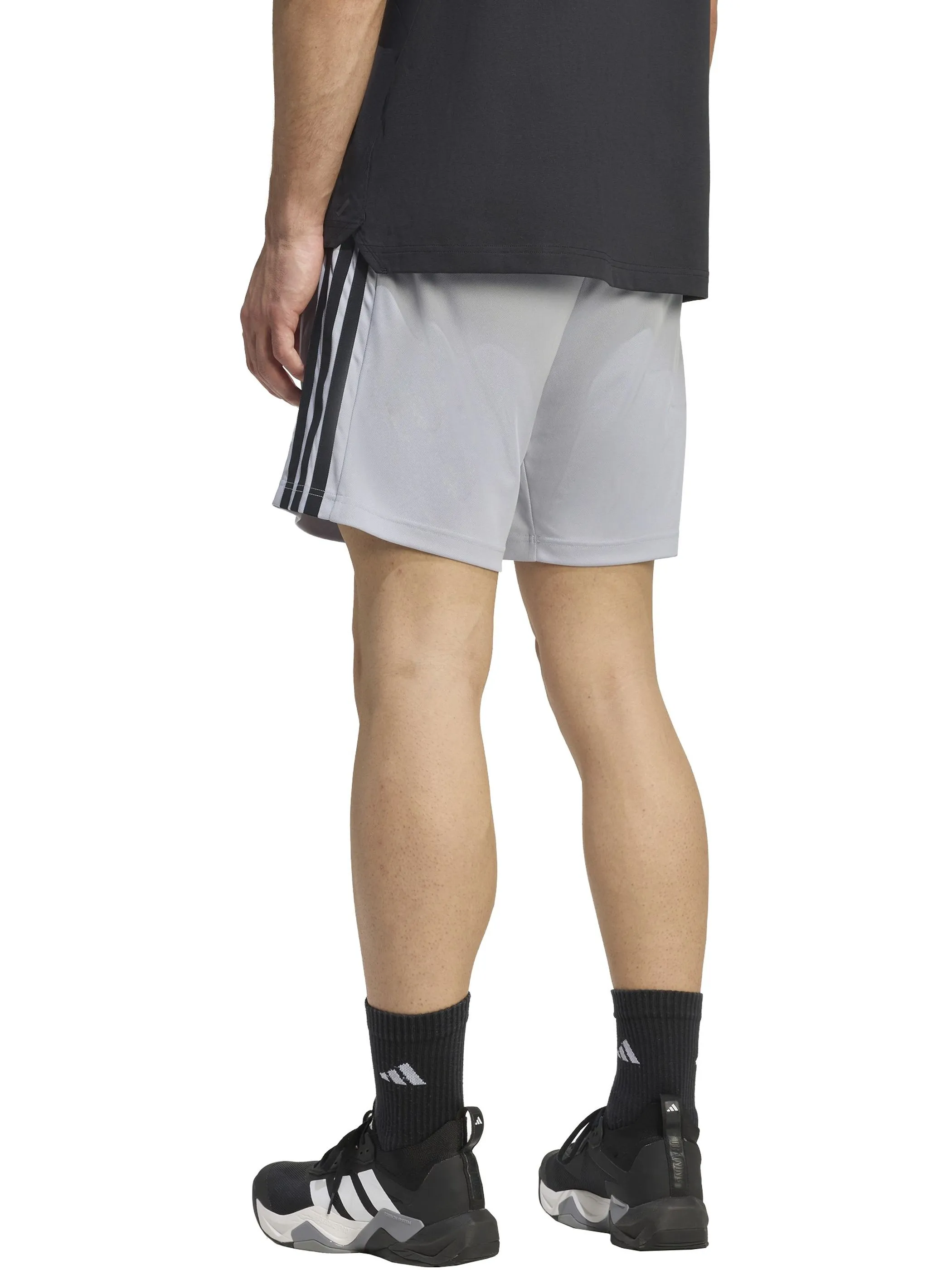 Adidas KD0696 He-Shorts WORKOUT ESS 3S PIQUÉ 7" Grau 929599 000 5