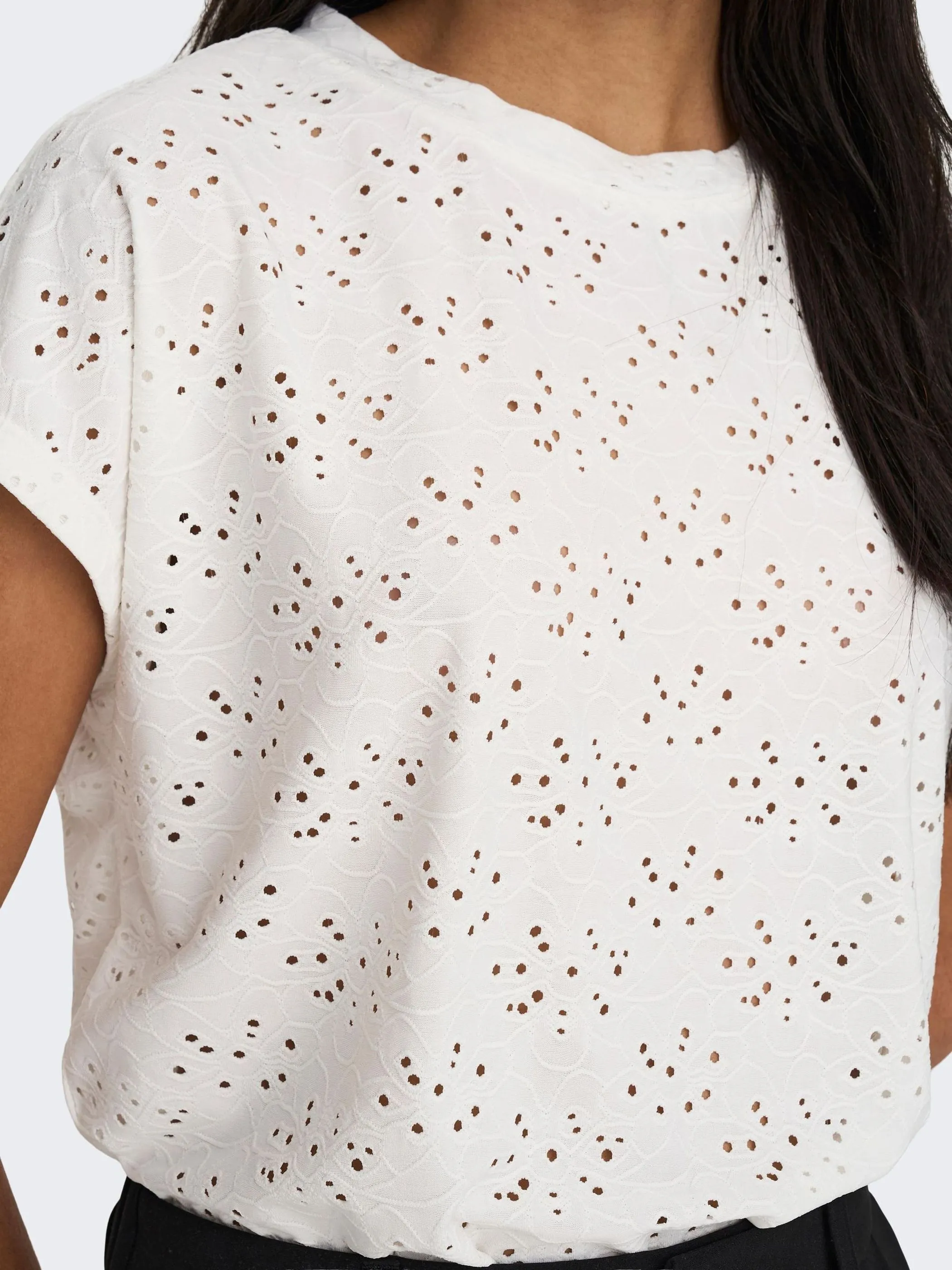 Only 15231005 ONLSMILLA S/S TOP JRS Weiß 852666 177922 3