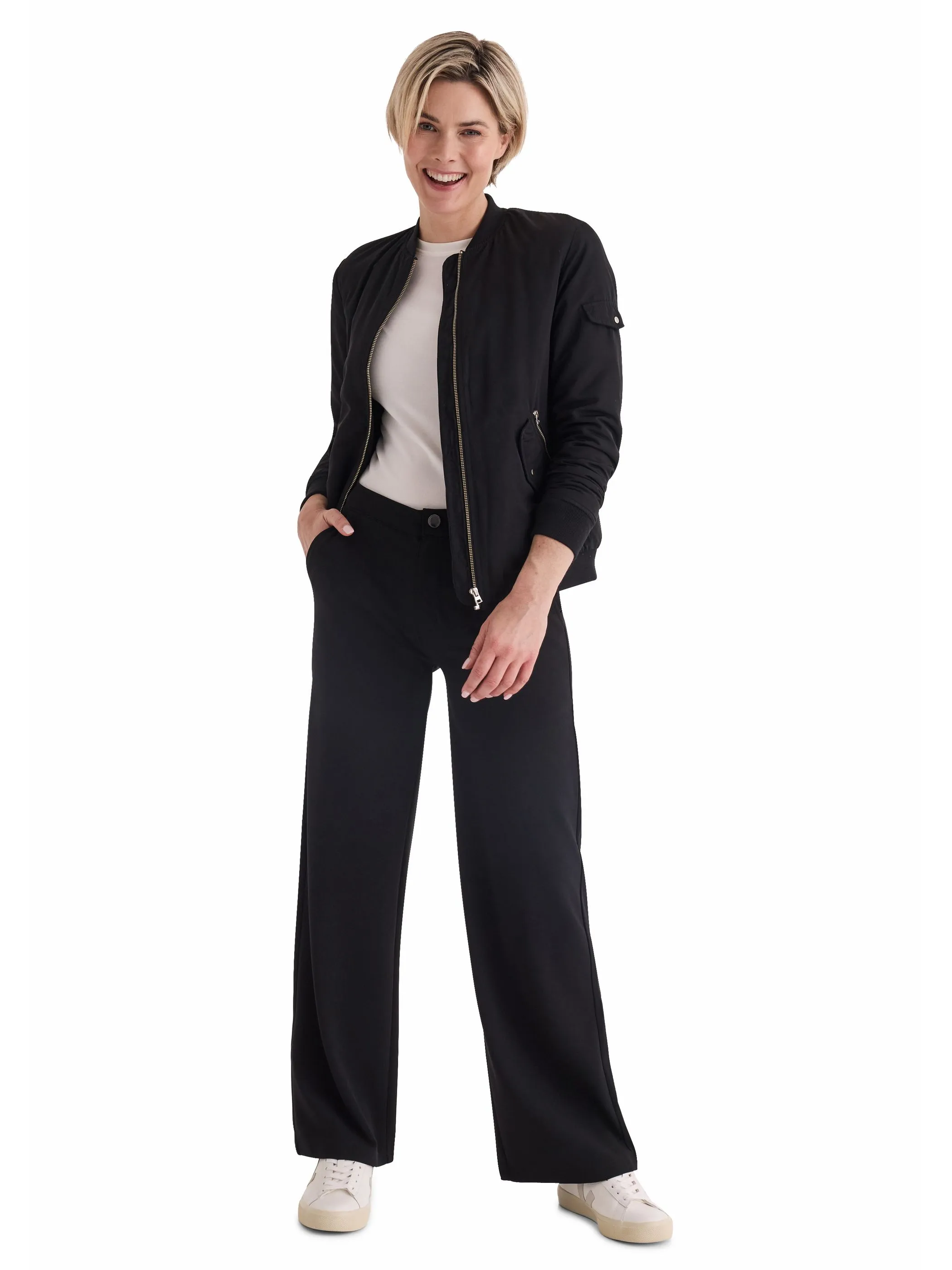 Stooker DOB 22440030006999 Da. Hosen lang, Schwarz 936933 6999 4