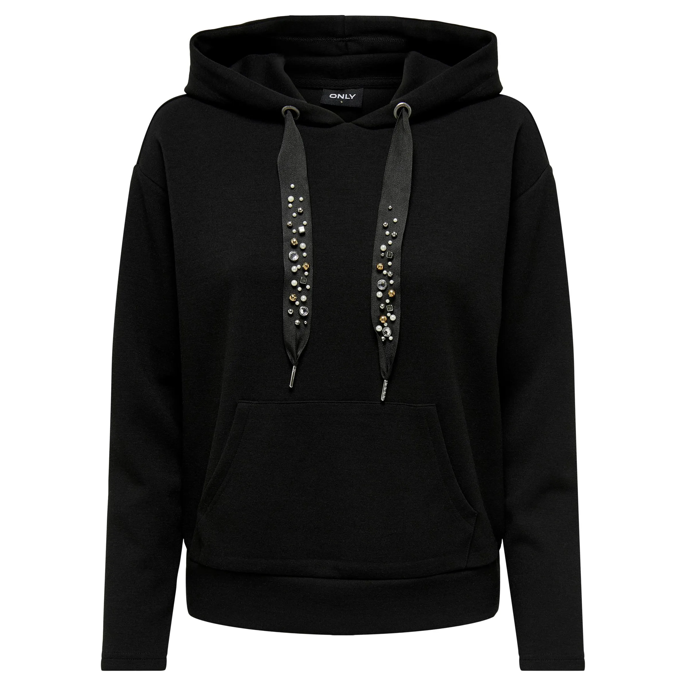 Only 15303838 ONLFANCY L/S HOOD STR Schwarz 885860 177911 1