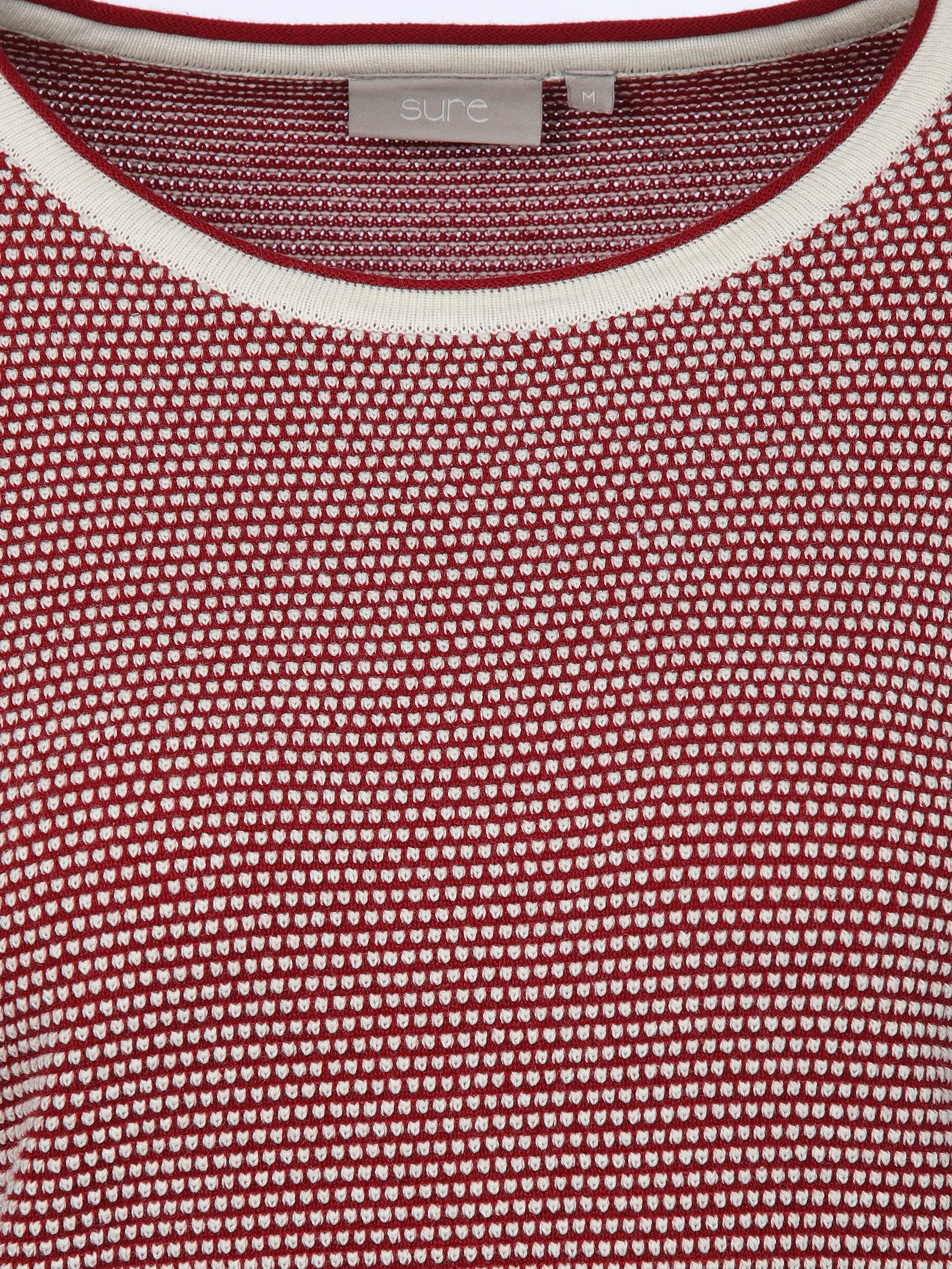 Sure Da-Strukturpullover "Eagle Eye Rot 912696 RED 3