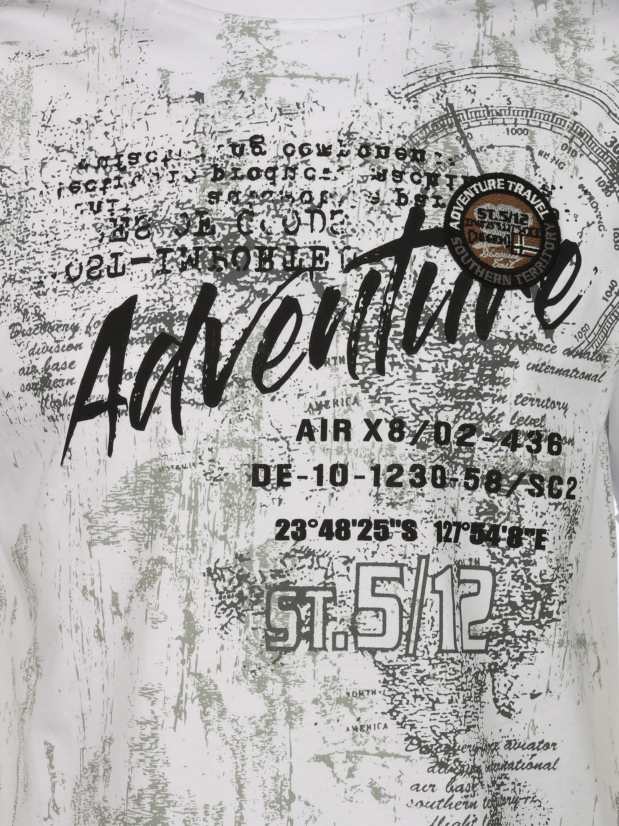 Southern Territory He. T-Shirt 1/2 Arm allover Weiß 926169 WHITE 3