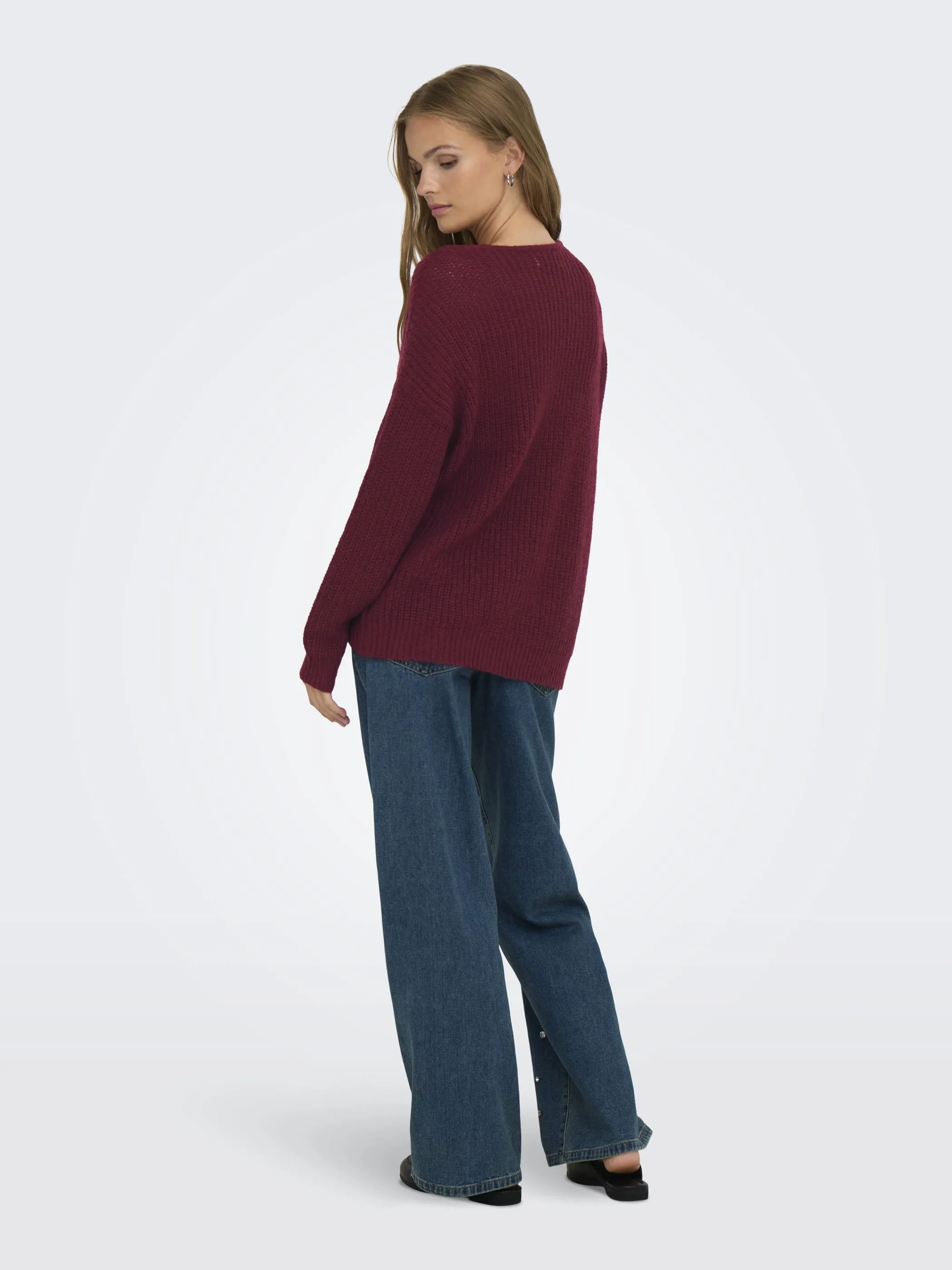 Jacqueline 15208245 JDYNEW MEGAN L/S PULLOVER Rot 847009 182651001 5