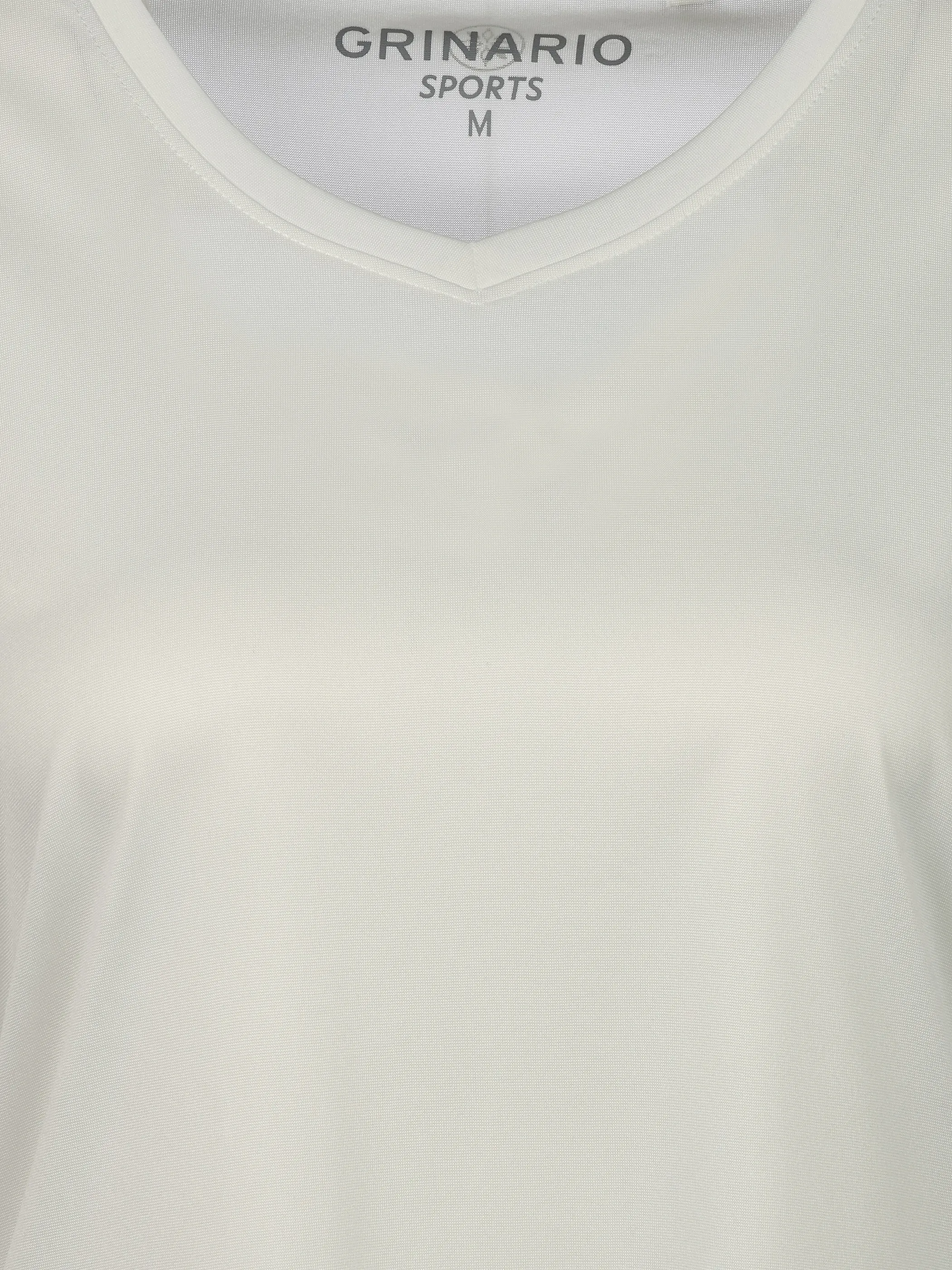 Grinario Sports Da-Sport T-Shirt, m. V-Ausschnitt Weiß 921243 WEIß 3