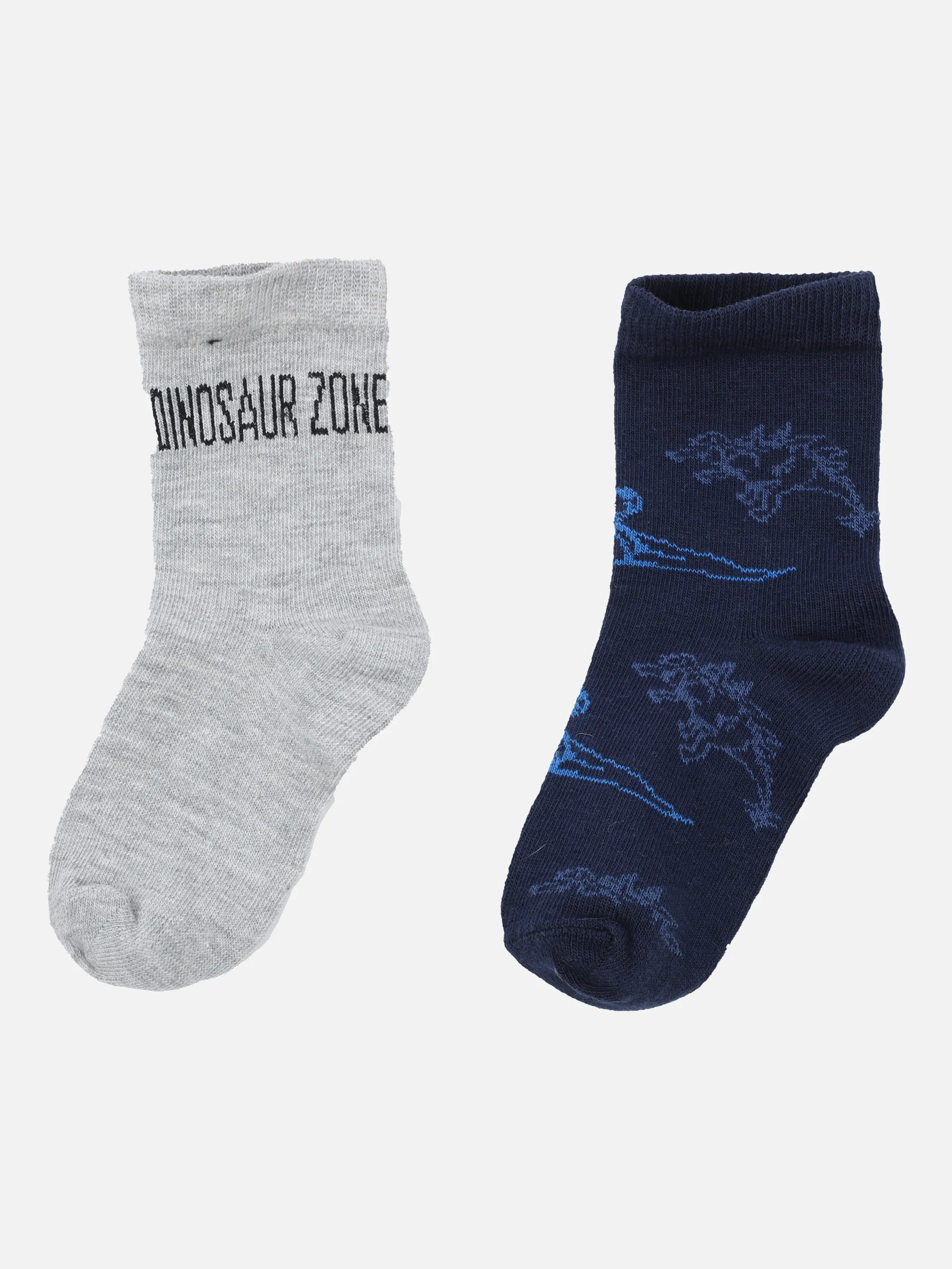 Stop + Go MB Socken 2er Pack Dino Grau 863347 BLAU/GRAU 2 Stop + Go MB Socken 2er Pack Dino Grau 863347 BLAU/GRAU 2