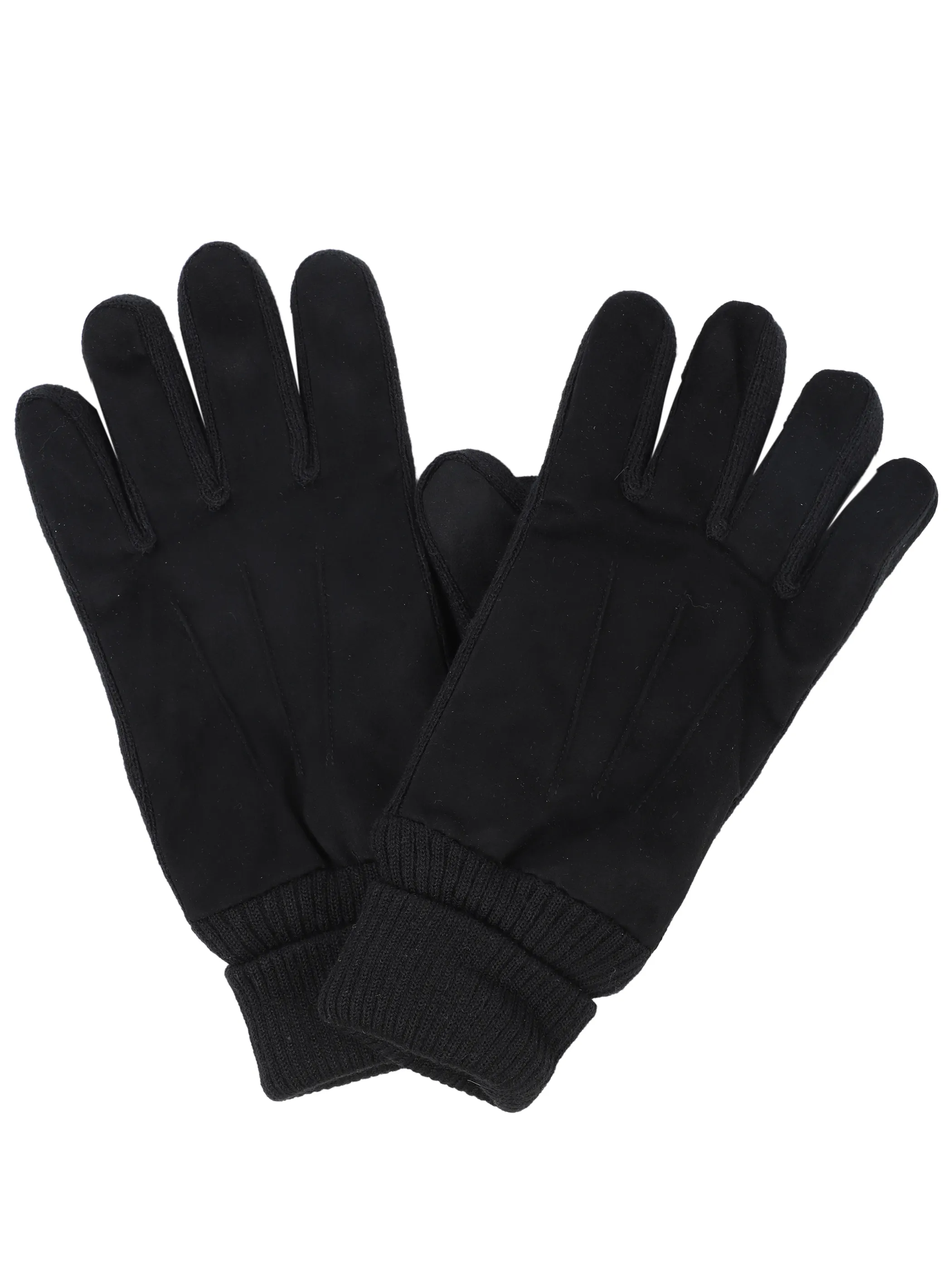 Jim Spencer He-Handschuhe aus Materialmix Schwarz 929429 BLACK 3