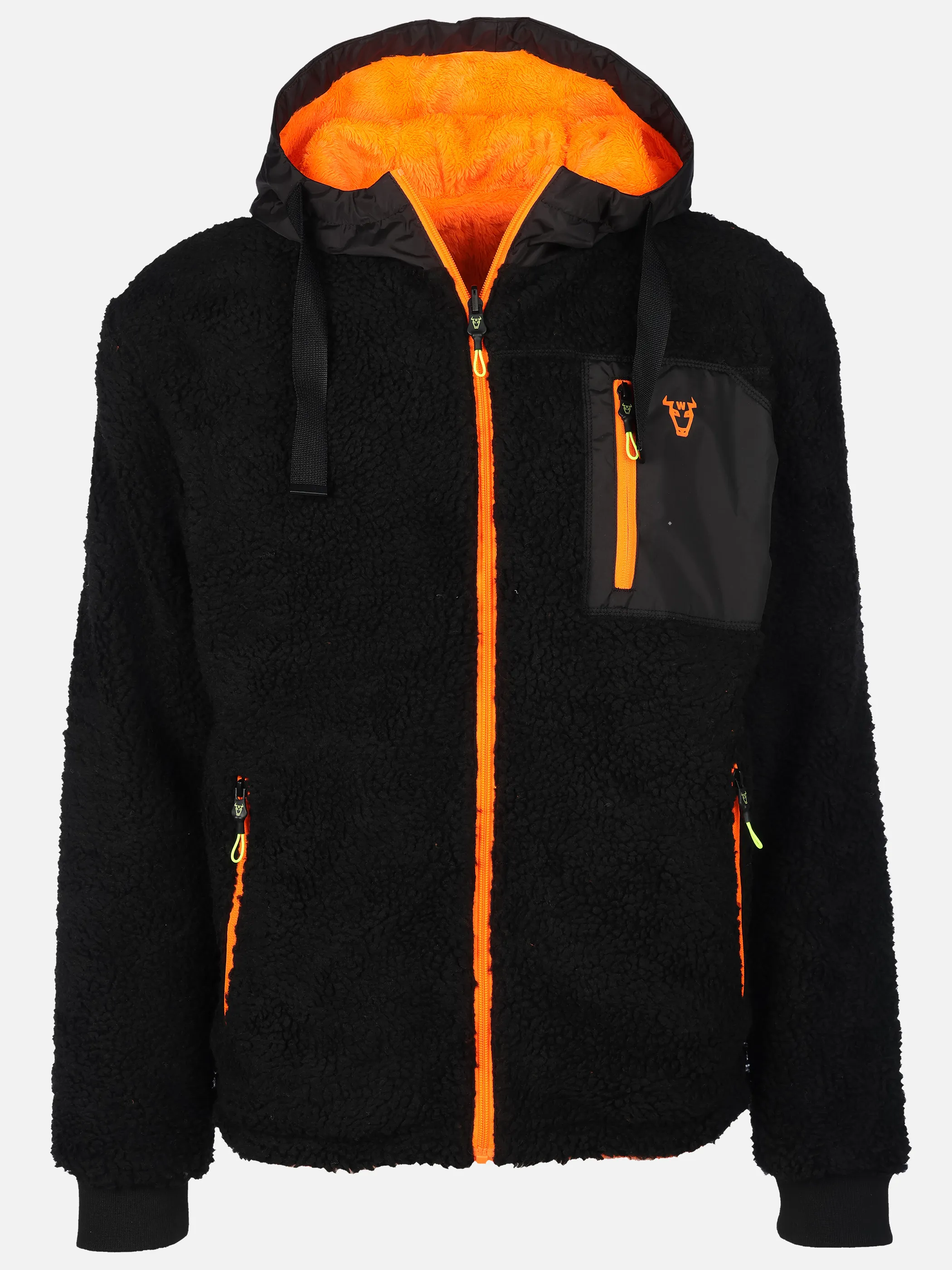 Worker He. Wendejacke Sherpa Schwarz 903724 BLACK 1