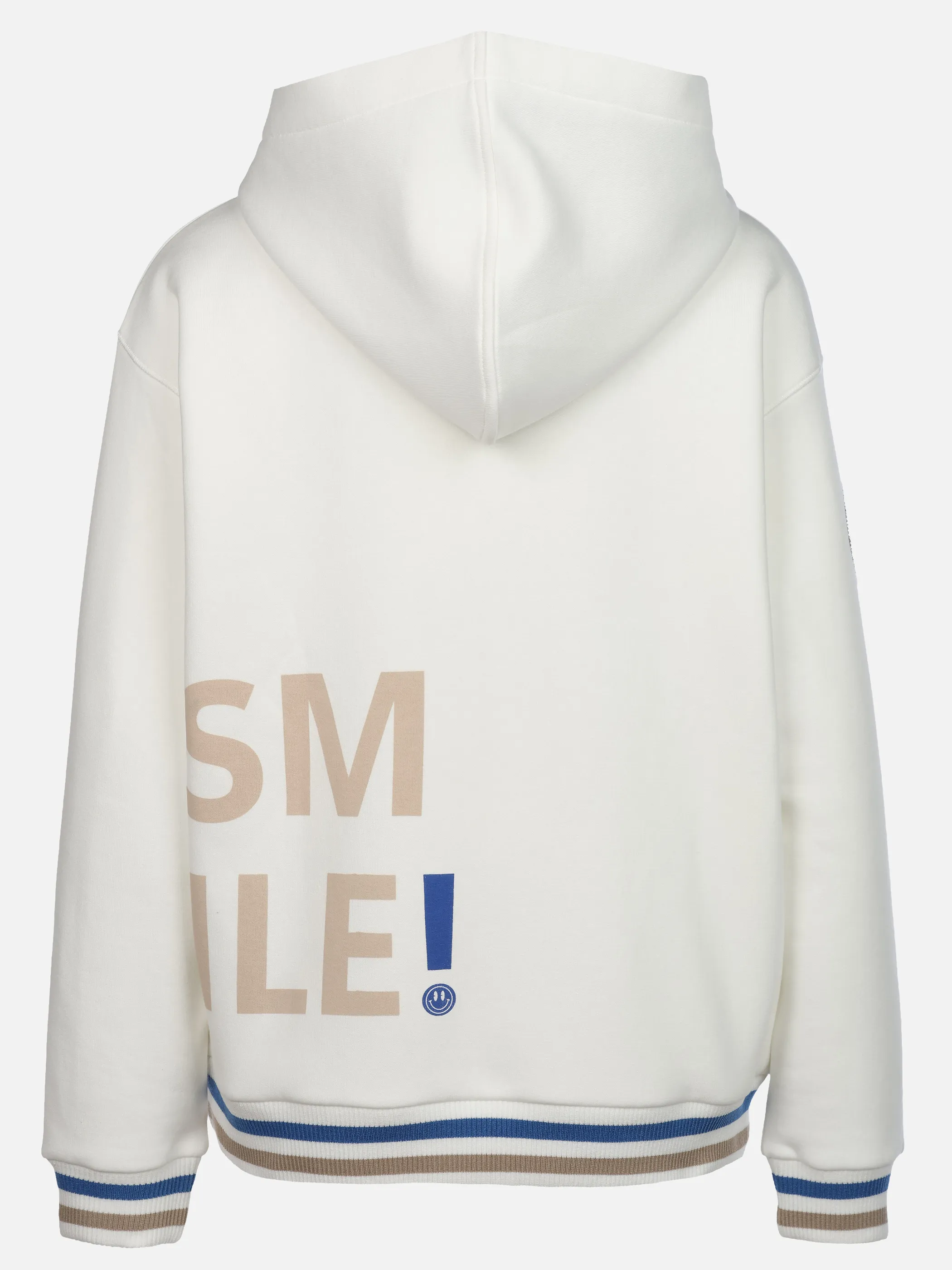 Lisa Tossa Da-Sweatshirt m. Kapuze "Smile Weiß 933524 WHITE 2