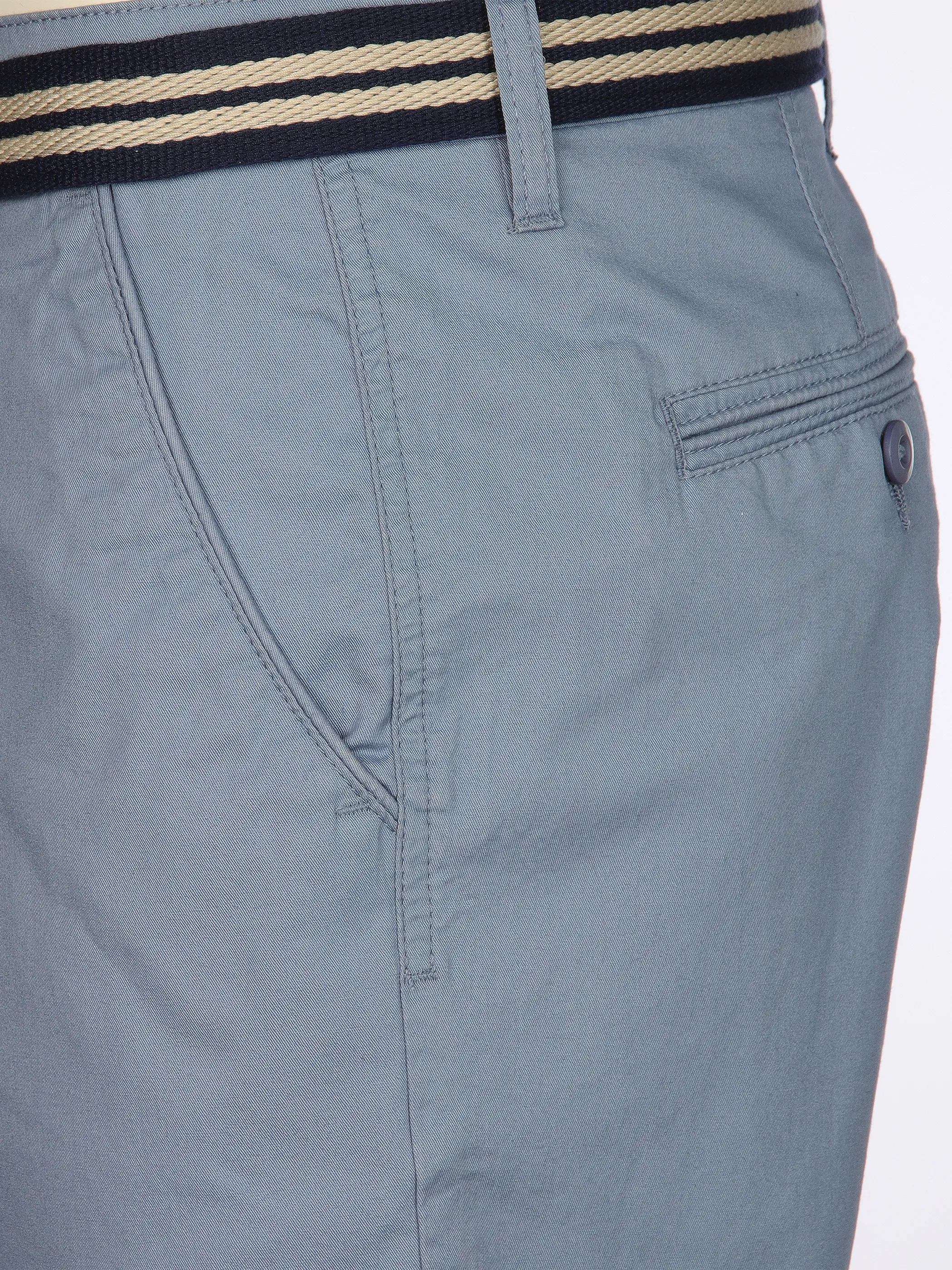 Jim Spencer He. Chino Bermuda m. Gürtel Blau 909479 83 LT BLUE 3