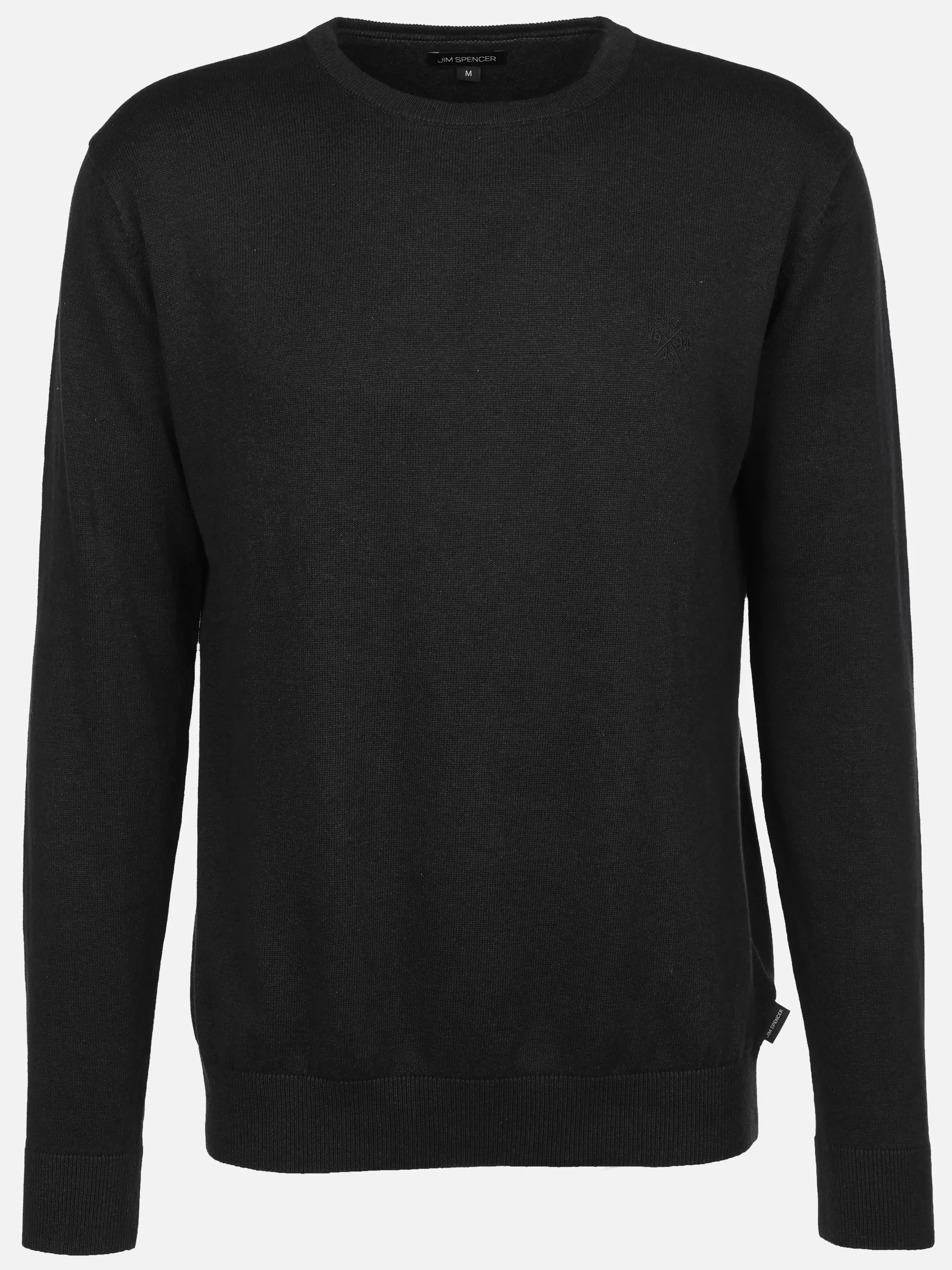 Jim Spencer He. Pullover basic Schwarz 930309 BLACK 1