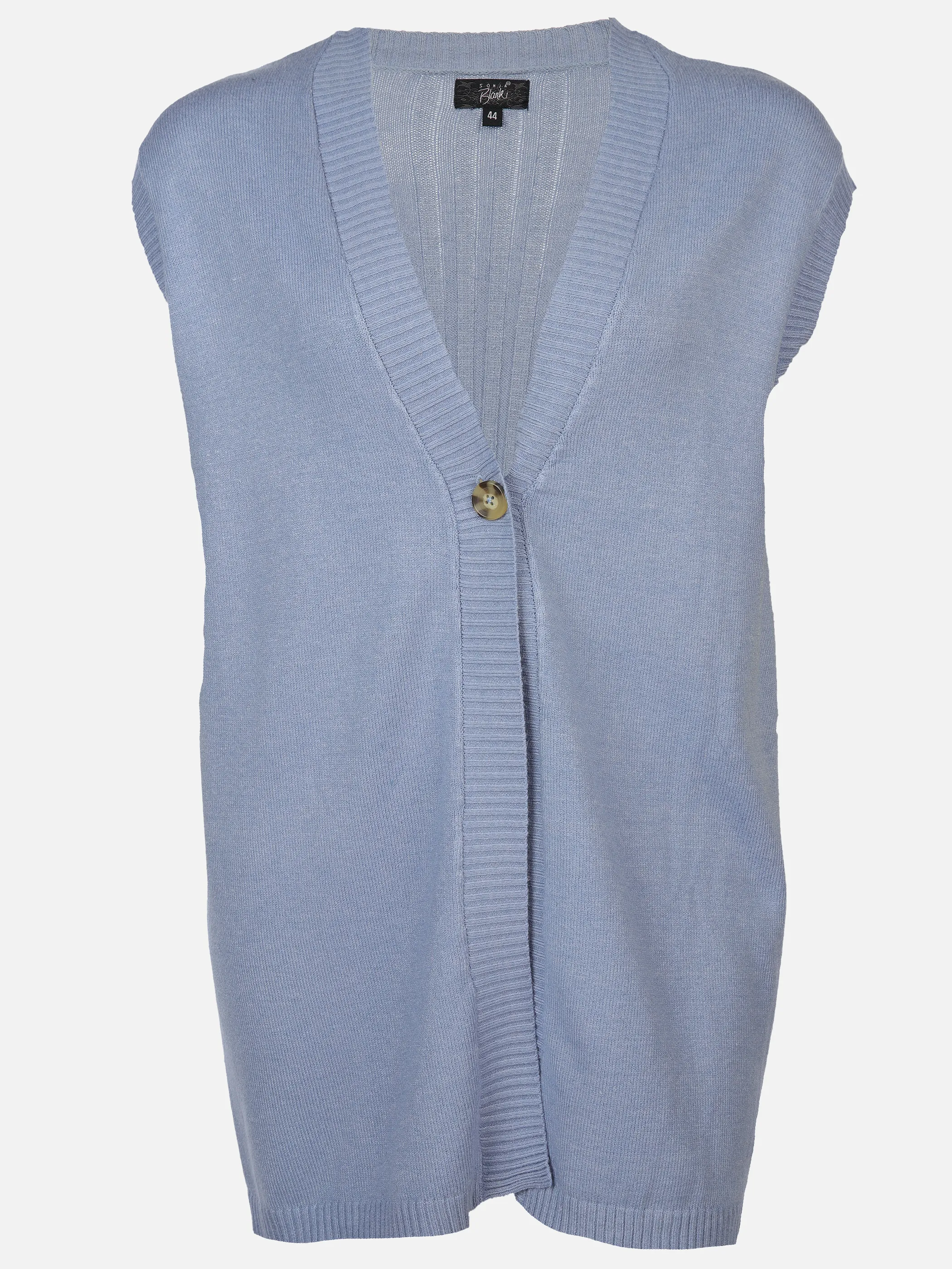 Sonja Blank Da-gr.Gr. Strickweste Blau 896654 WINTERBLAU 1 Sonja Blank Da-gr.Gr. Strickweste Blau 896654 WINTERBLAU 1