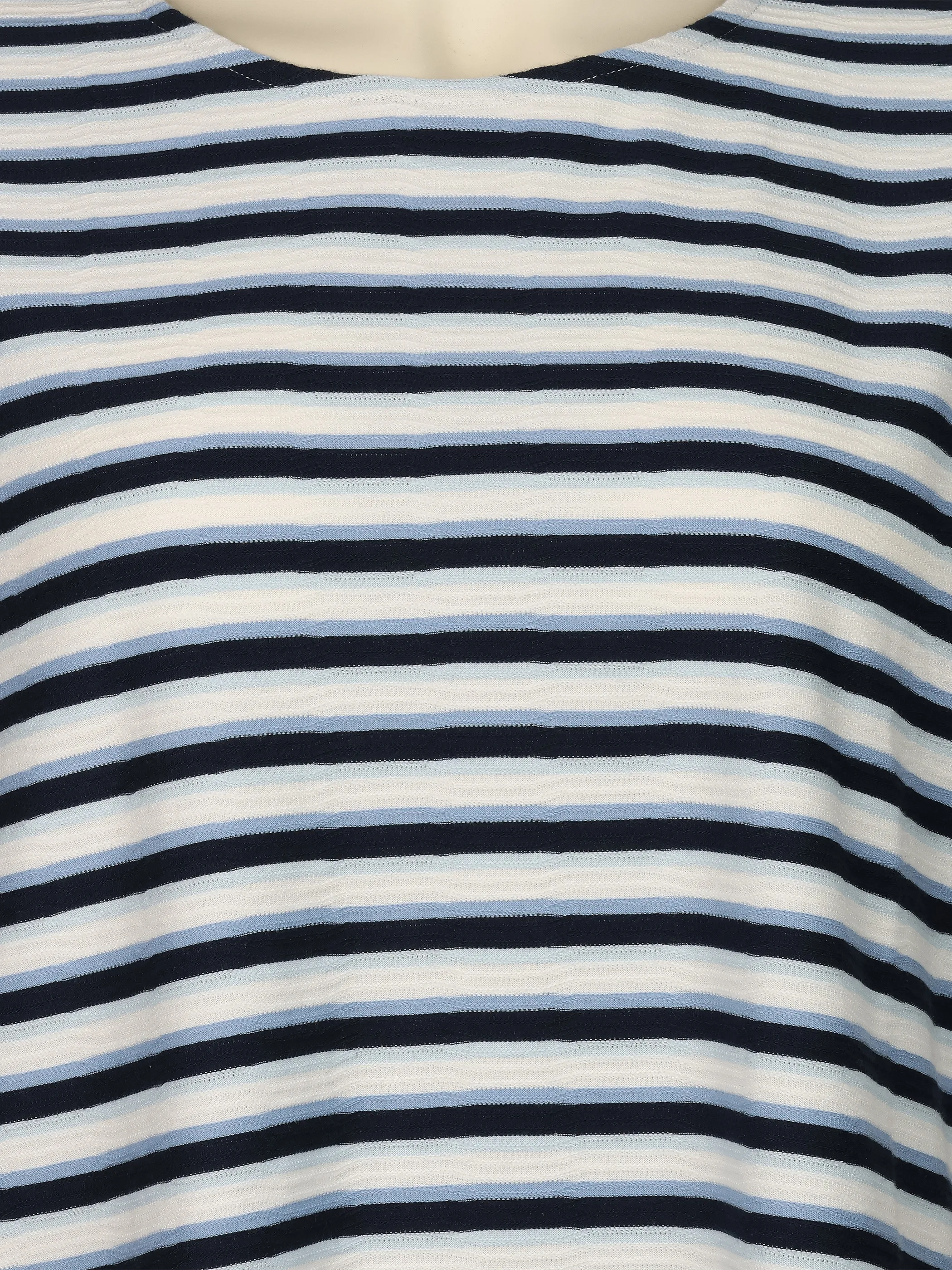 Sonja Blank Da-gr.Gr. Jacuard Shirt Blau 924836 SAPPHIRE 3