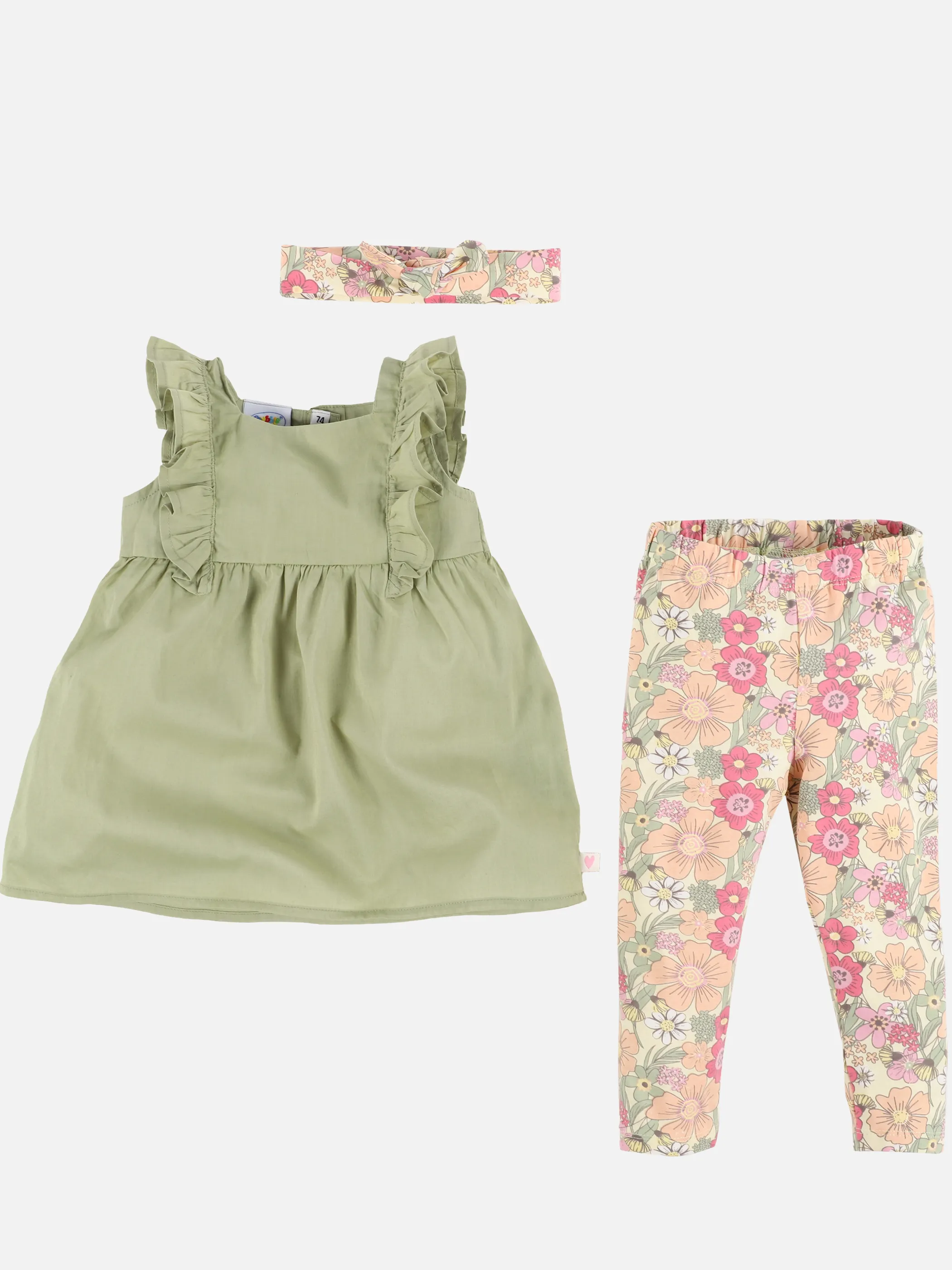 Bubble Gum BM 3tlg. Set Top, Leggings in khaki und weiß Grün 890446 KHAKI/WEIß 4 Bubble Gum BM 3tlg. Set Top, Leggings in khaki und weiß Grün 890446 KHAKI/WEIß 4