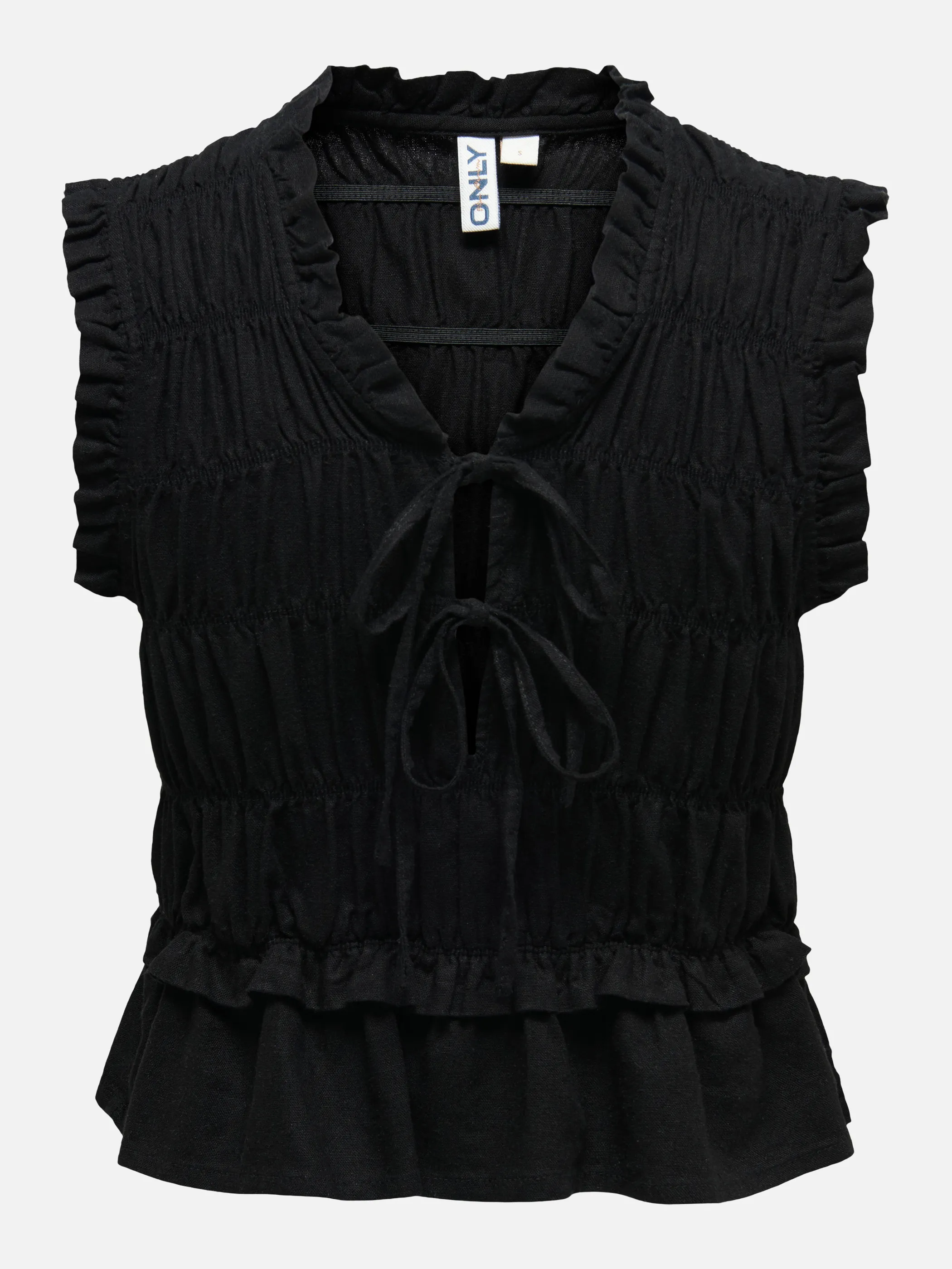 Only 15363693 ONLGOA S/S LINEN BL F Schwarz 922181 177911 3