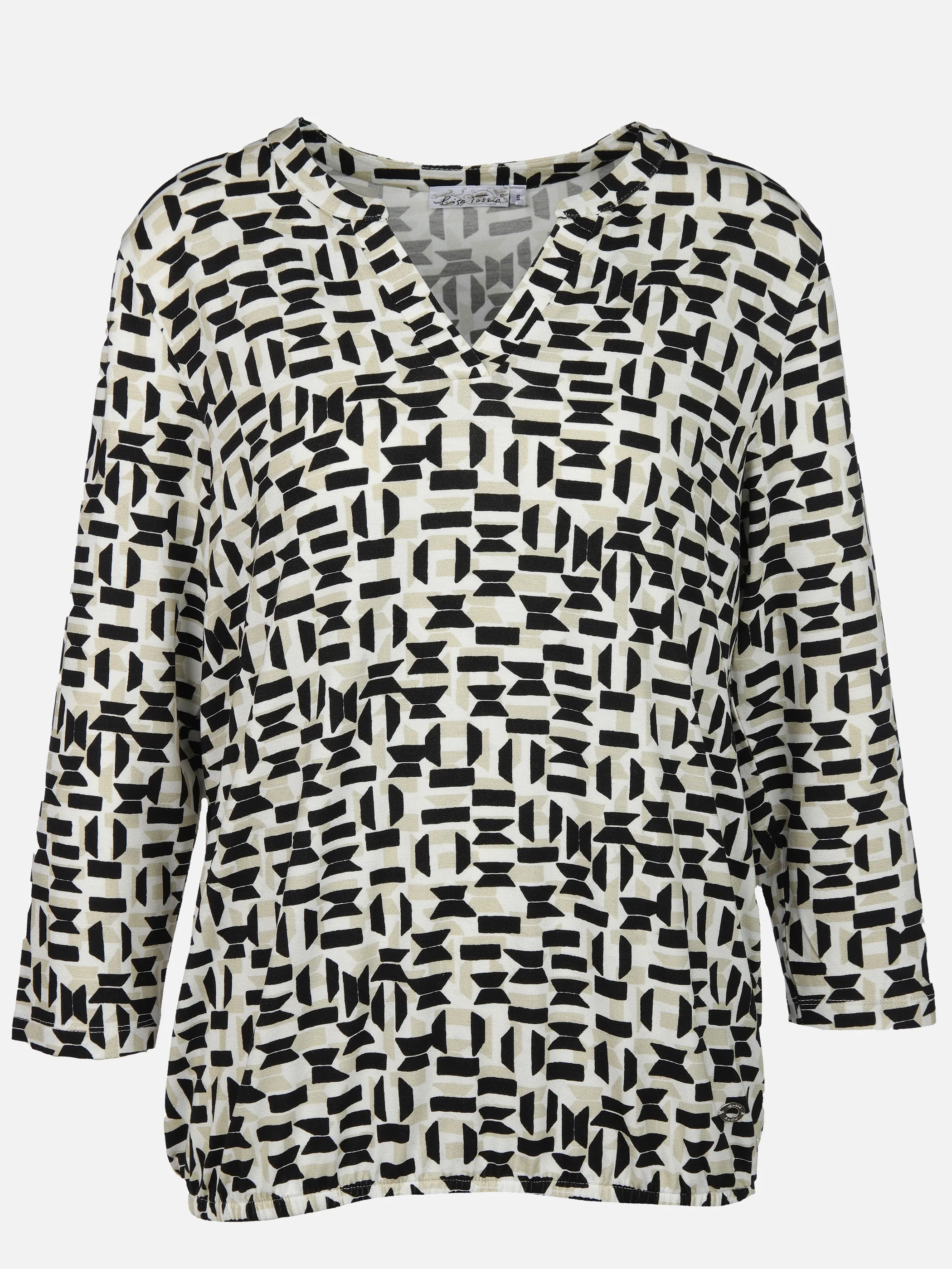Lisa Tossa Da-Print-Shirt m. Gummizug Schwarz 908216 SW 1 Lisa Tossa Da-Print-Shirt m. Gummizug Schwarz 908216 SW 1