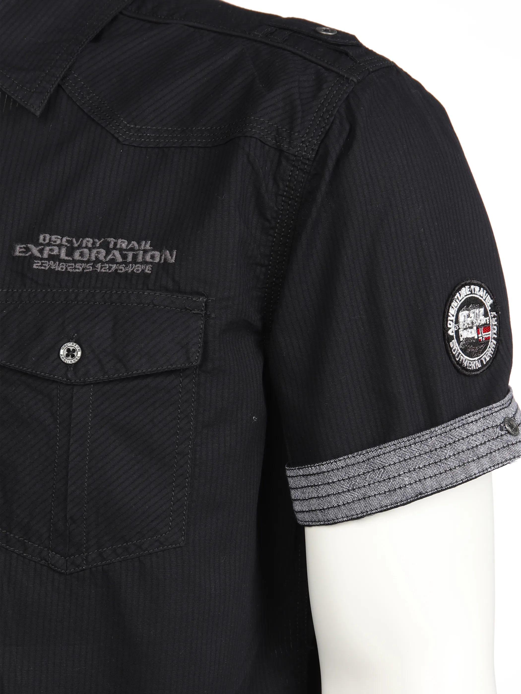 Southern Territory He. Freizeithemd 1/2 Arm oilwa Schwarz 892281 BLACK 3