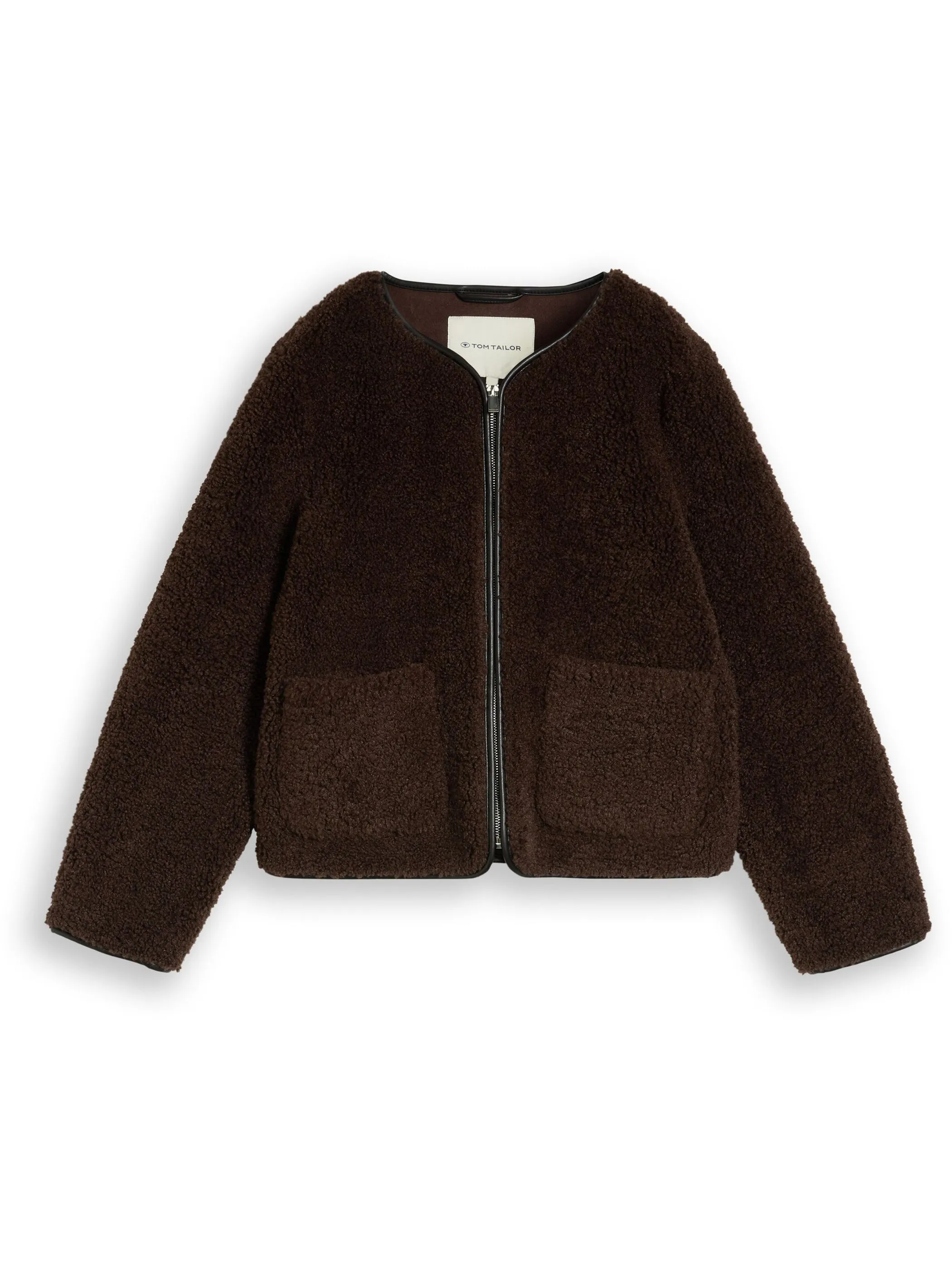 Tom Tailor 1052558 fake shearling jacket Braun 934176 13234 5